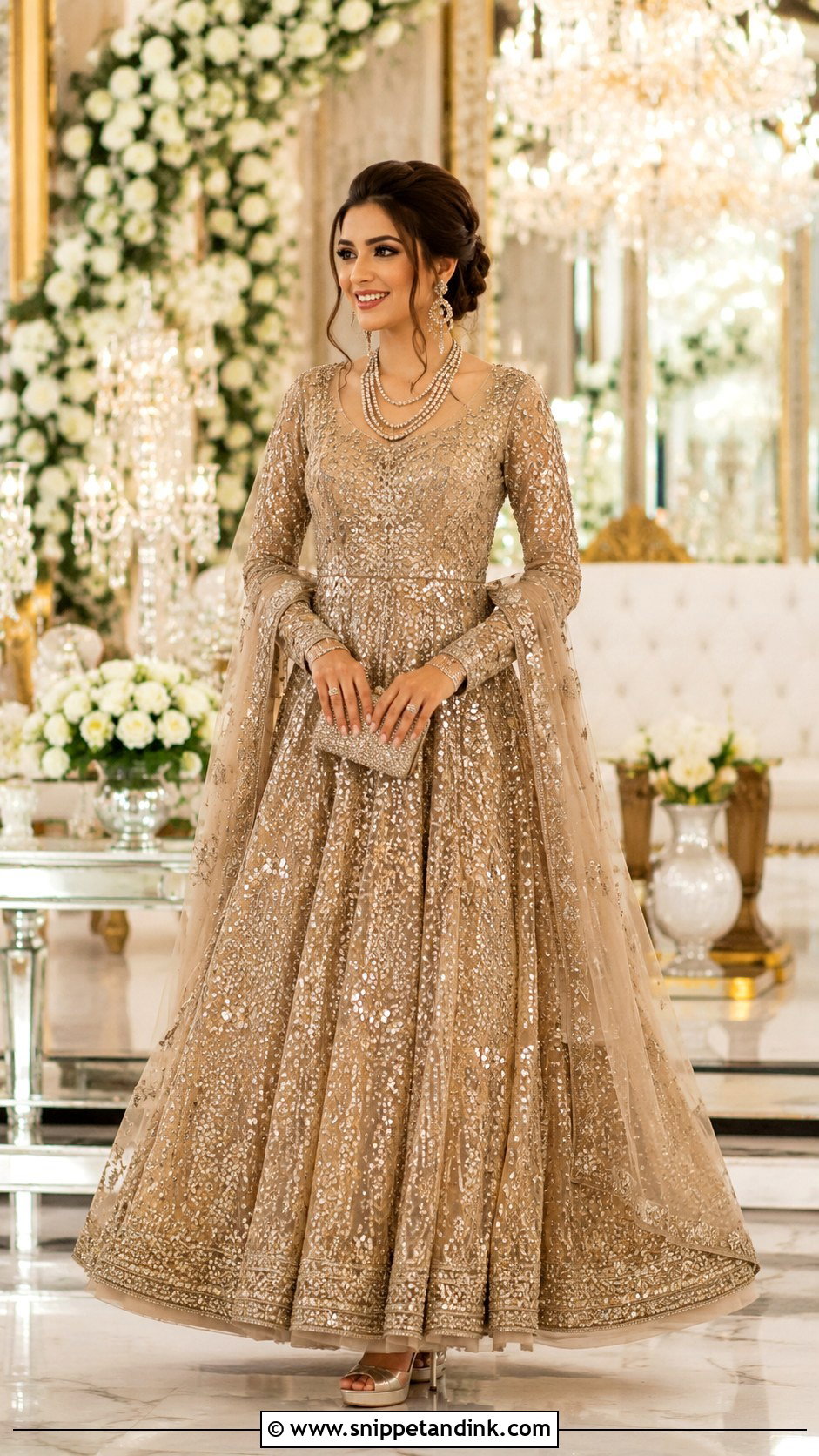 Reception Bridal Anarkali - Snippet and Ink - 25 Bridal Anarkali Ideas