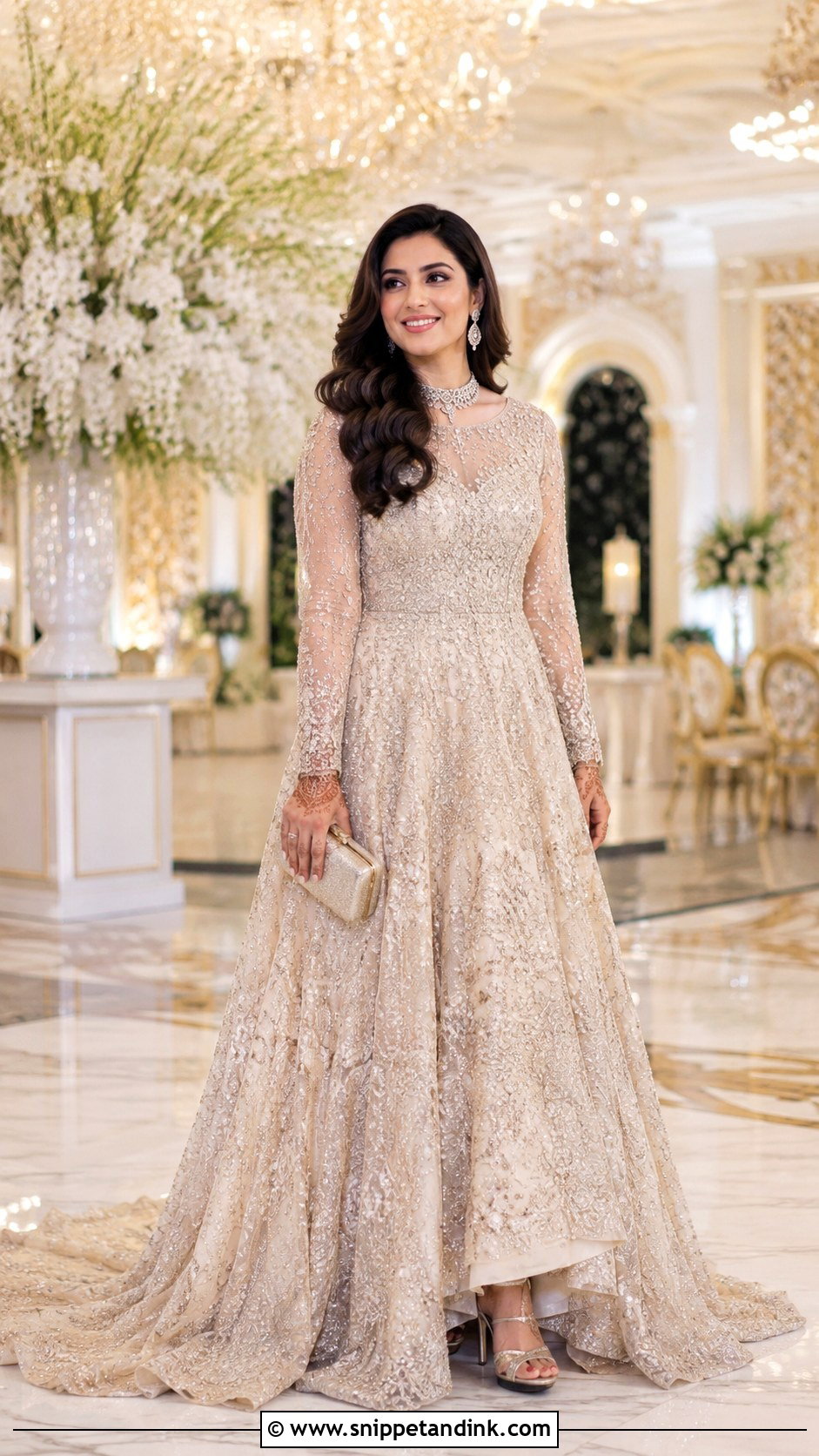 Reception Gown Bridal Look - Snippet and Ink - 25 New Indian Bride Look Ideas
