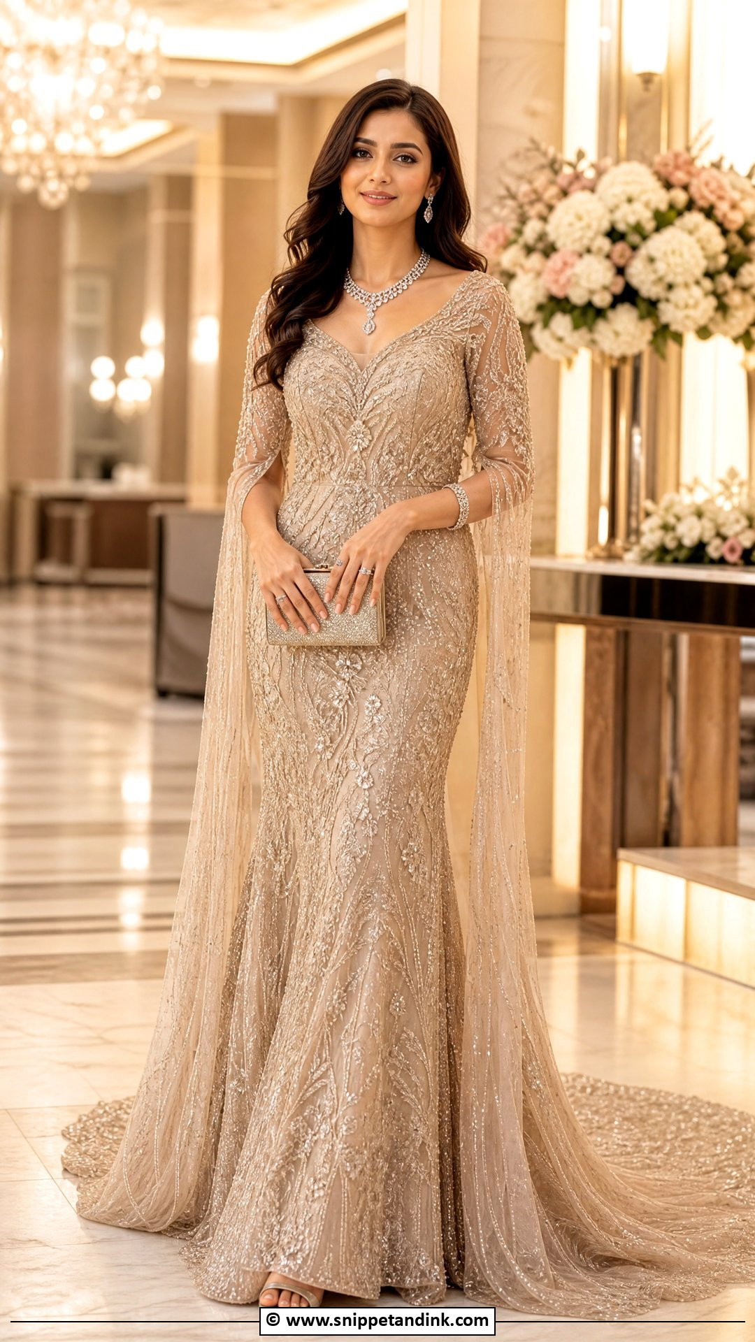 Reception Gown Indian Bride Outfit - Snippet and Ink - 35 Indian Bride Ideas