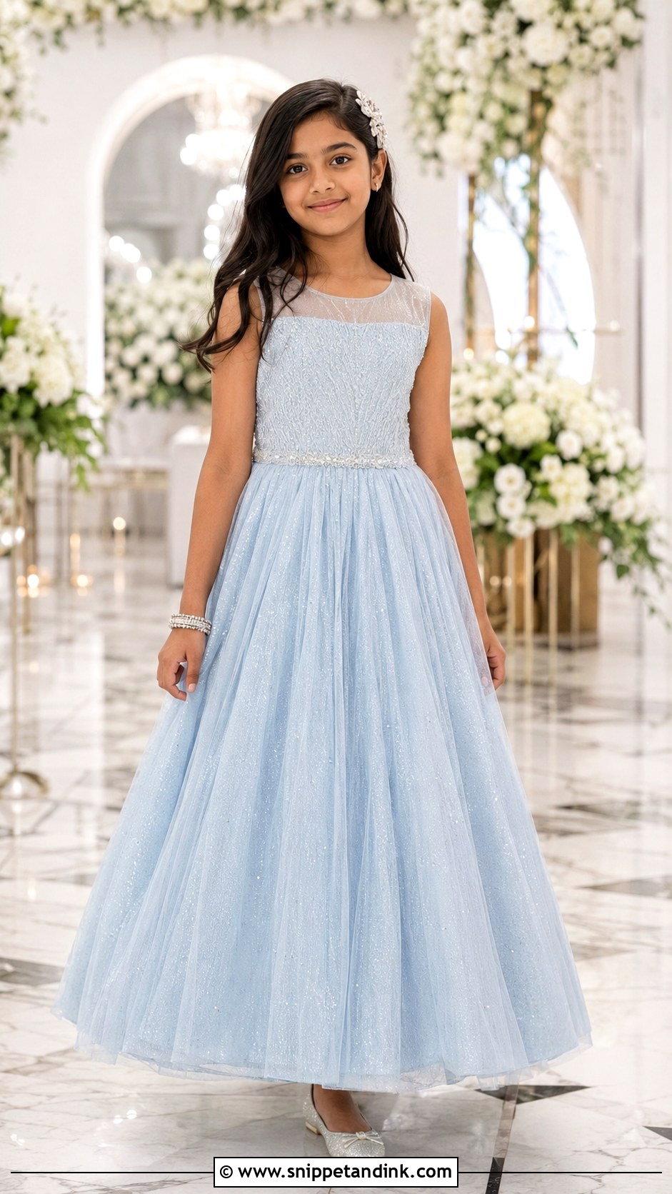 Reception Gown Indian Kids Wedding Dress - Snippet and Ink - 25 Indian Kids Wedding Dresses