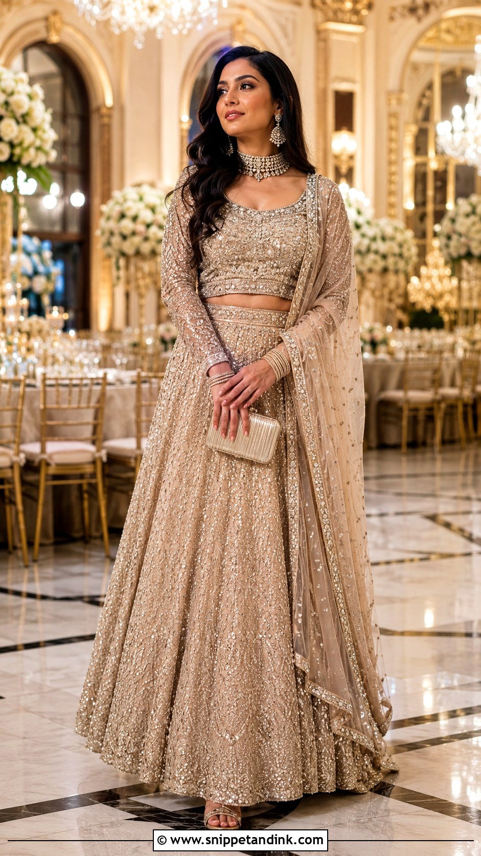 Reception Lehenga For Sikh Wedding - Snippet and Ink - 25 Sikh Wedding Dress Ideas