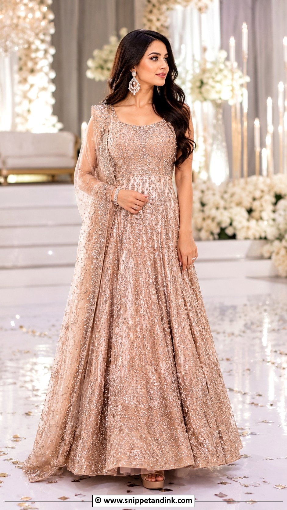 Reception Lehenga Gown - Snippet and Ink - 30 Asian Bridal Dresses