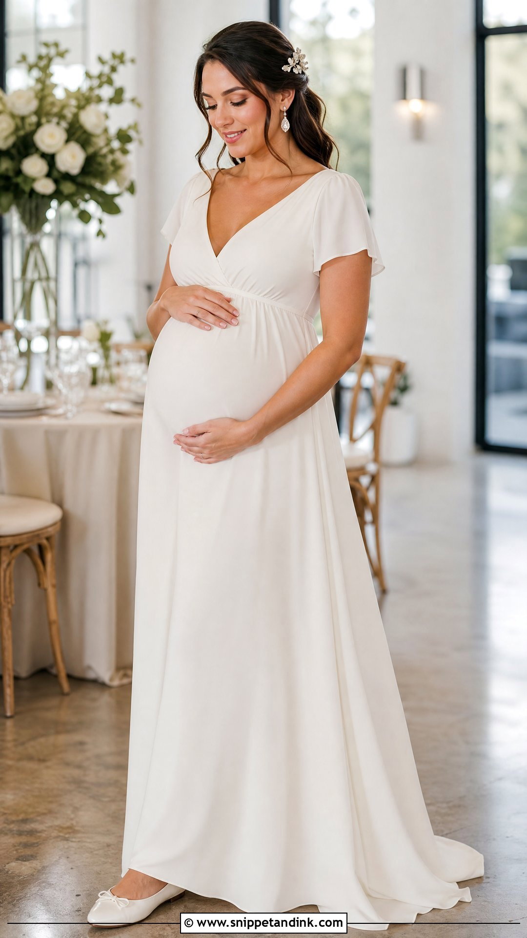 Reception Maternity Wedding Gown - Snippet and Ink - 25 Maternity Wedding Gown Ideas