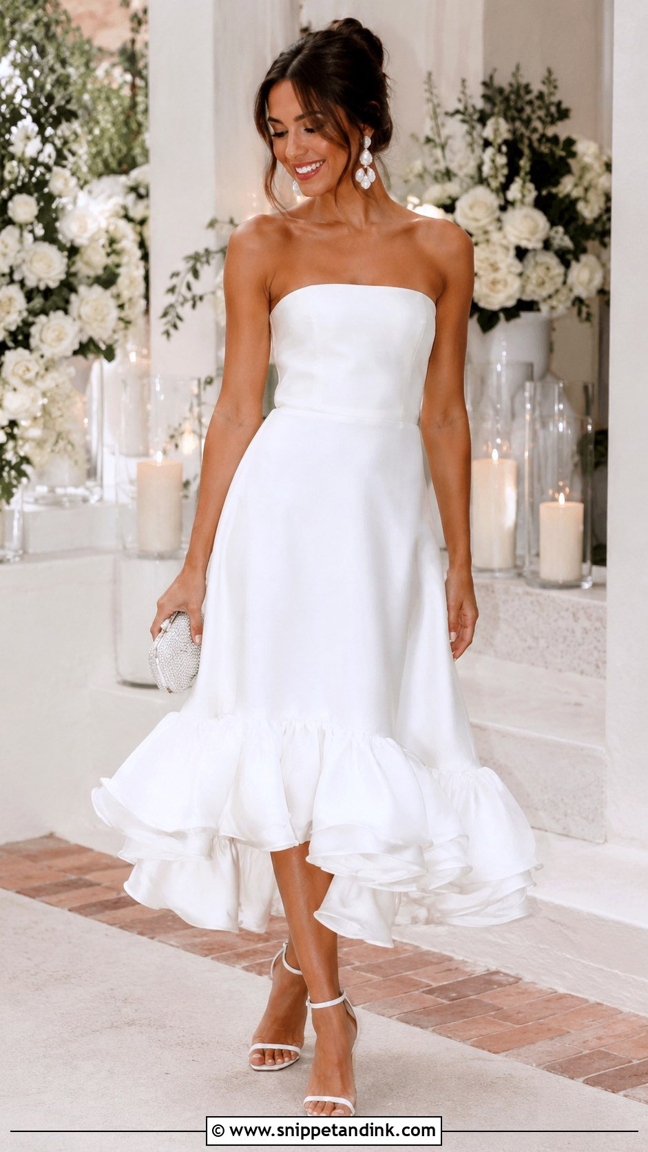 Reception Ruffle Wedding Dress - Snippet and Ink - 25 Ruffle Wedding Dress Ideas