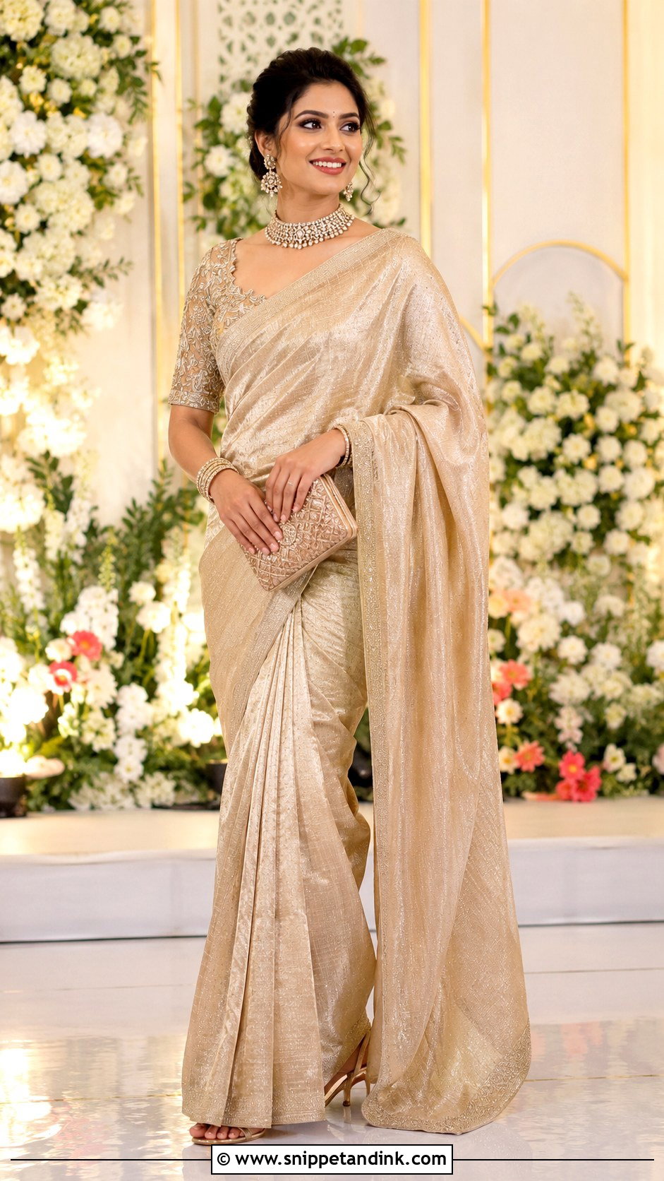 Reception Saree Karnataka Bride - Snippet and Ink - 25 Karnataka Bride Ideas