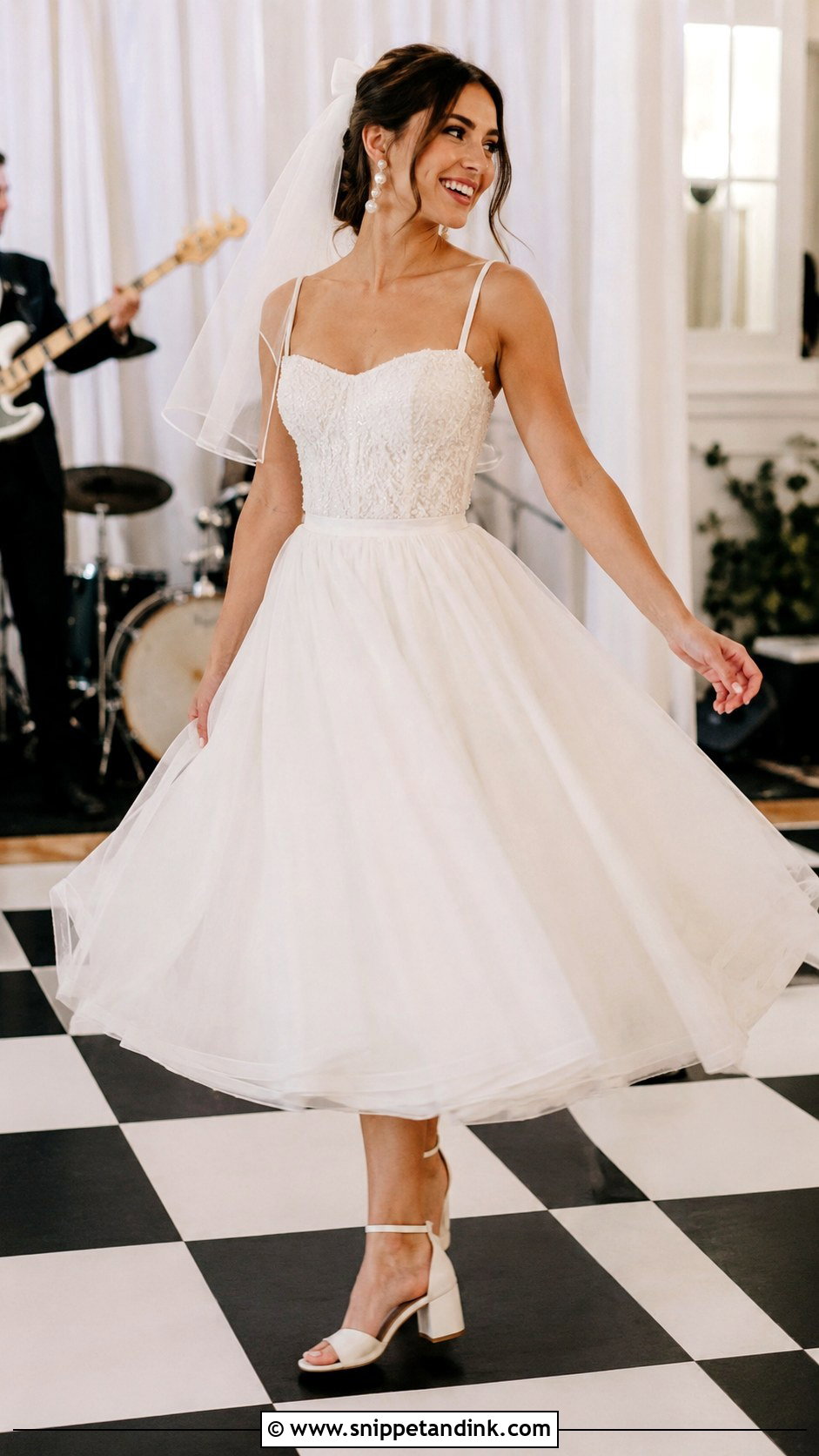Reception Tea Length Wedding Dress - Snippet and Ink - 25 Tea Length Wedding Dress Vintage Ideas