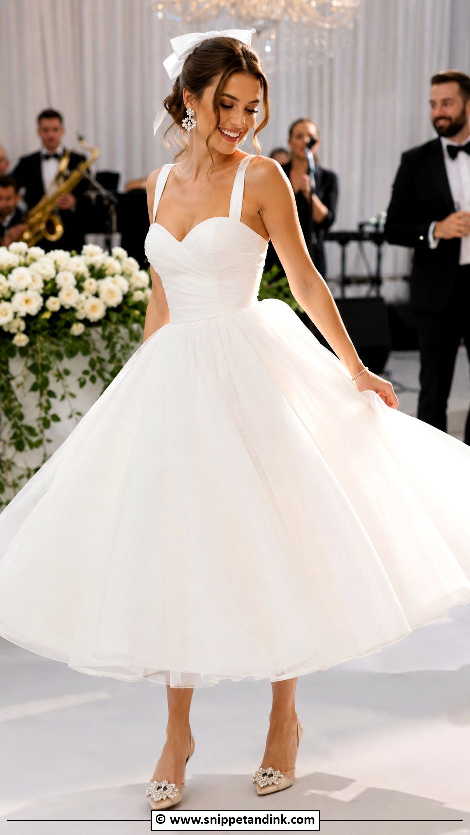 Reception Tea Length Wedding Dress - Snippet and Ink - 30 Tea Length Wedding Dress Ideas