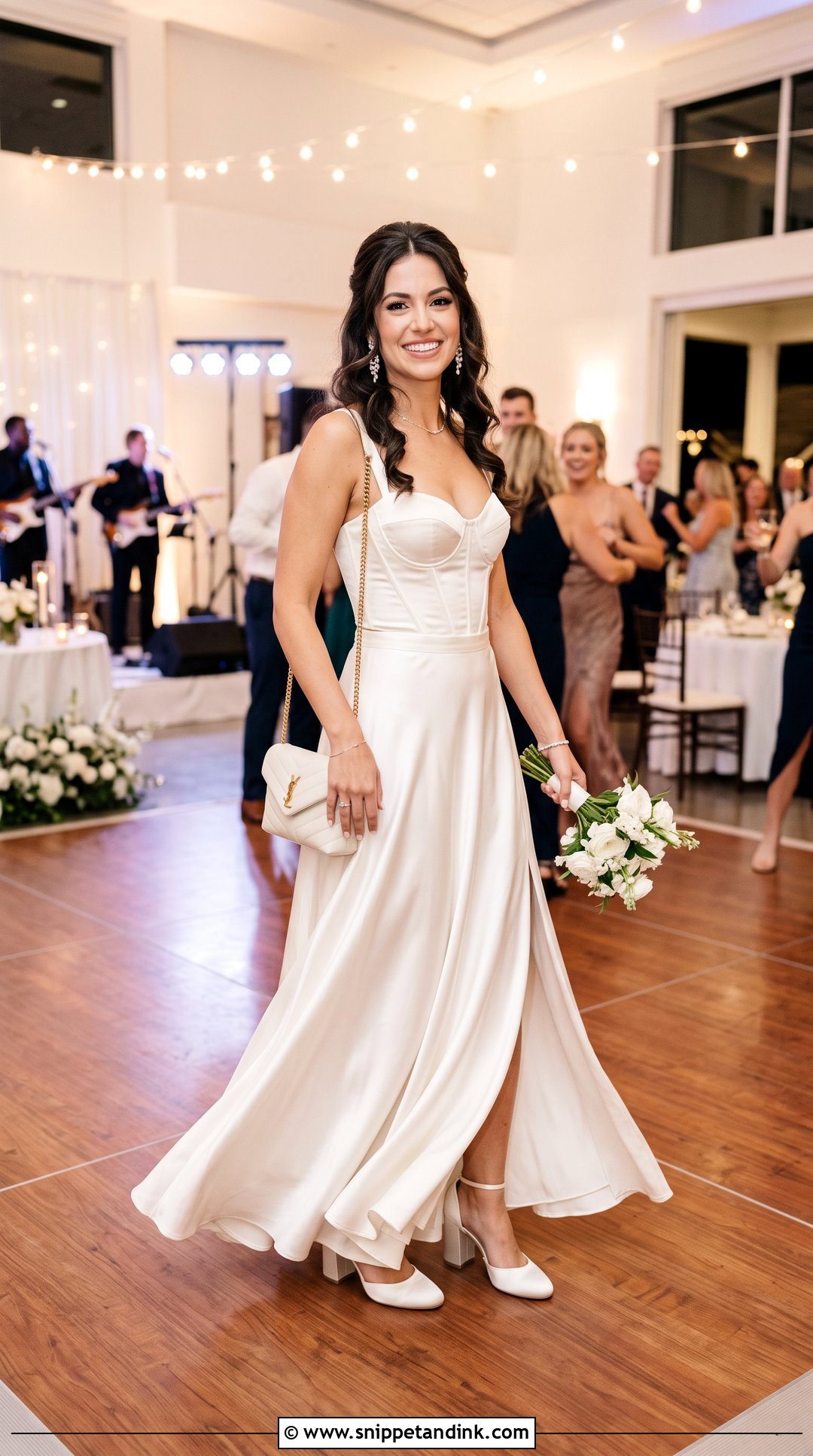Reception Two Piece Wedding Look - Snippet and Ink - 20 Wedding Lookbook Ideas