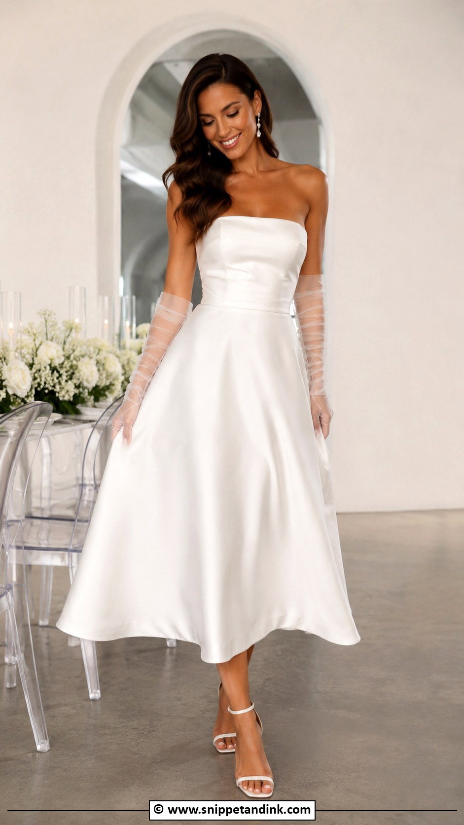 Reception Wedding Dress With Gloves - Snippet and Ink - 30 Wedding Dress with Gloves Ideas