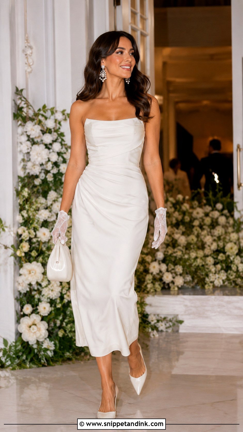 Reception Wedding Gown With Gloves - Snippet and Ink - 25 Wedding Gown with Gloves Ideas