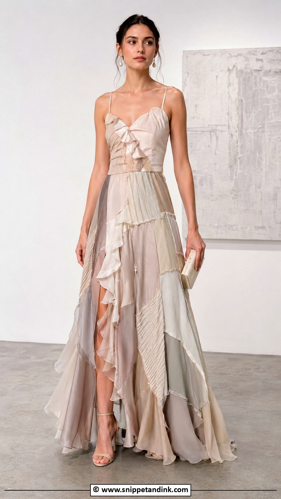 Recycled Fabric Scrap Gown - Snippet and Ink - 30 Recycled Gown Ideas