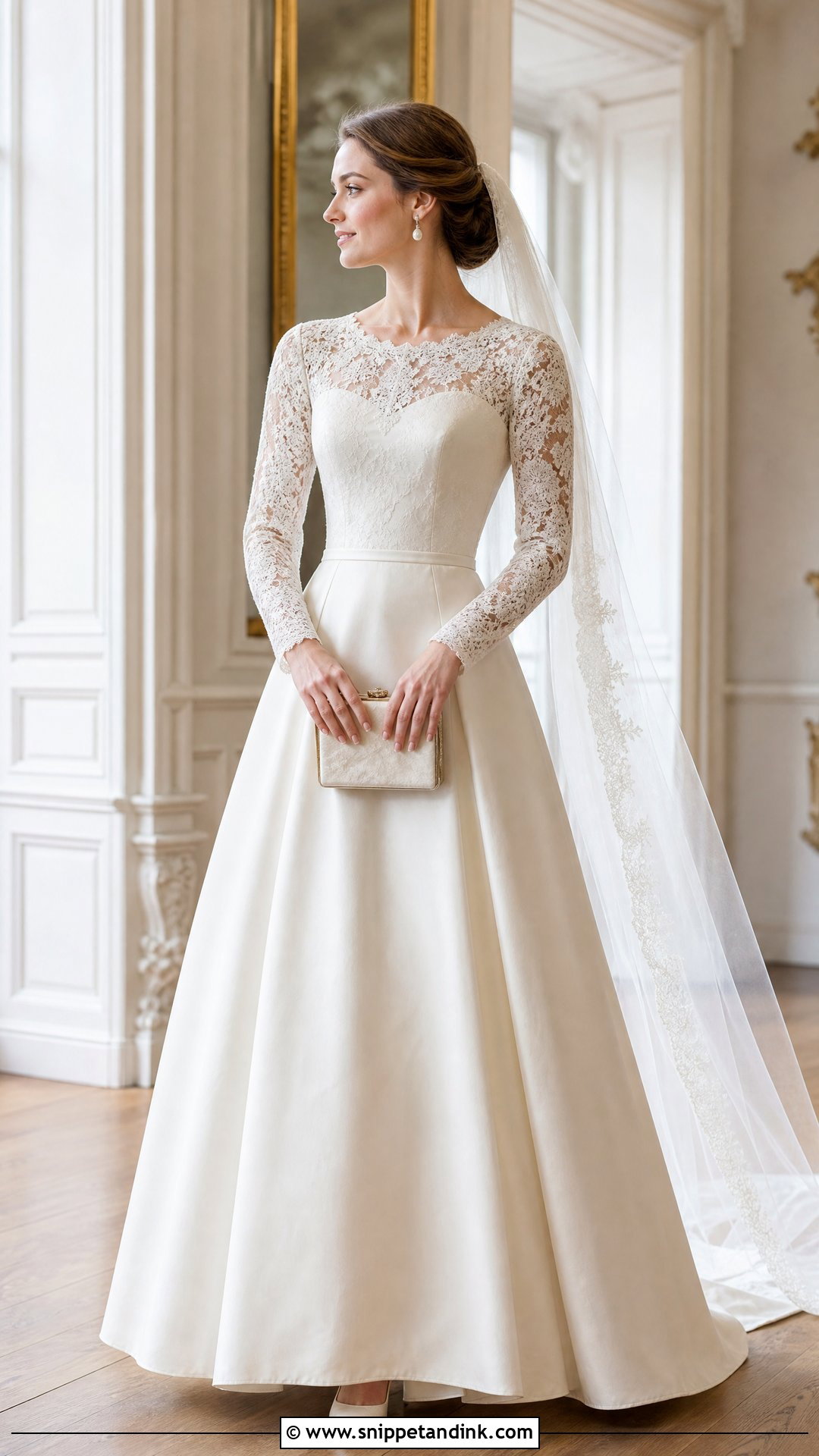 Recycled Lace Sleeve Wedding Dress - Snippet and Ink - 20 Recycled Wedding Dress Ideas