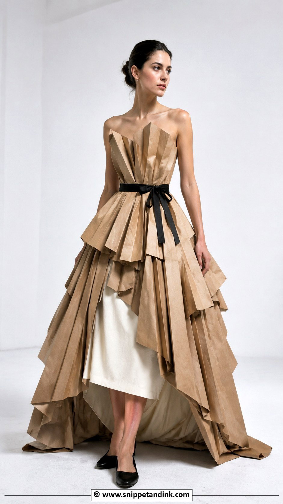 Recycled Paper Bag Gown - Snippet and Ink - 30 Recycled Gown Ideas