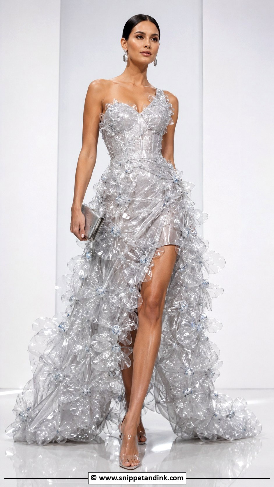 Recycled Plastic Bottle Gown - Snippet and Ink - 30 Recycled Gown Ideas