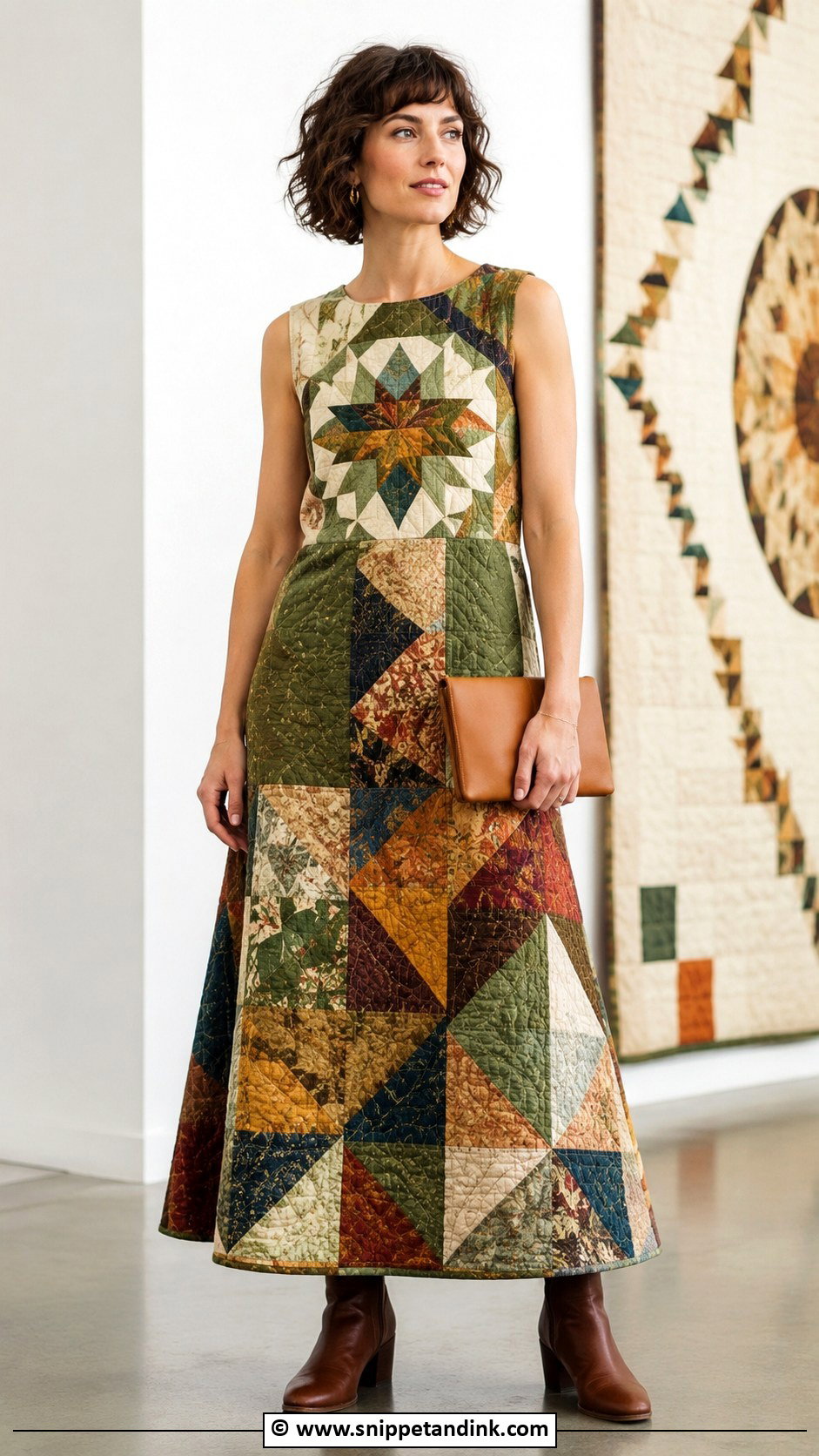 Recycled Quilt Gown - Snippet and Ink - 30 Recycled Gown Ideas