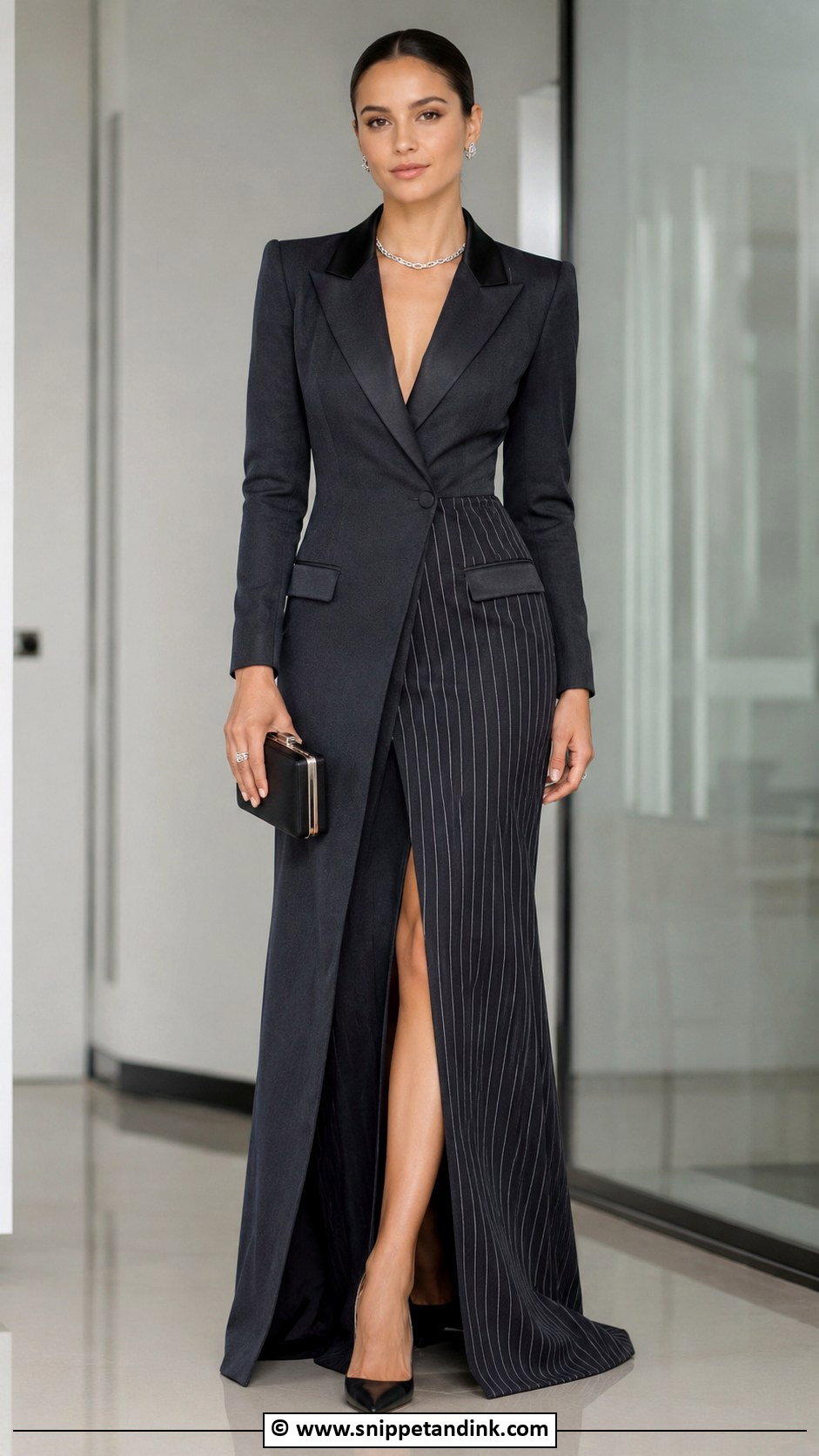 Recycled Suit Jacket Gown - Snippet and Ink - 30 Recycled Gown Ideas