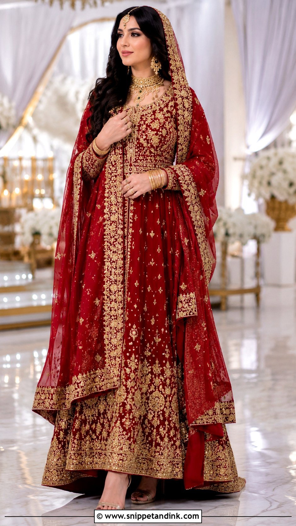 Red Afghan Bridal Dress - Snippet and Ink - 25 Afghan Wedding Dress Ideas
