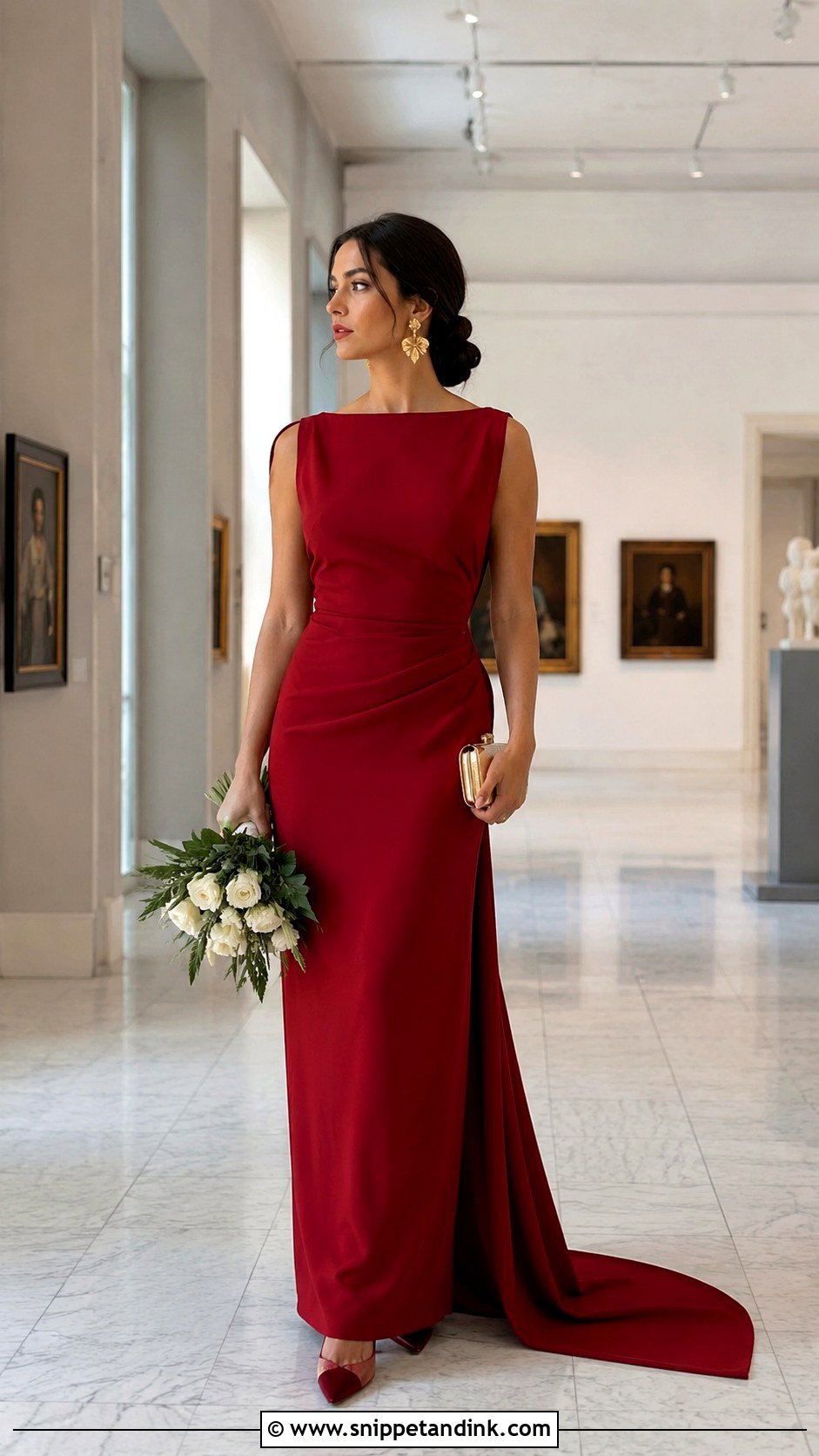 Red Alternative Bridal Gown - Snippet and Ink - 20 Alternative Bridal Ideas
