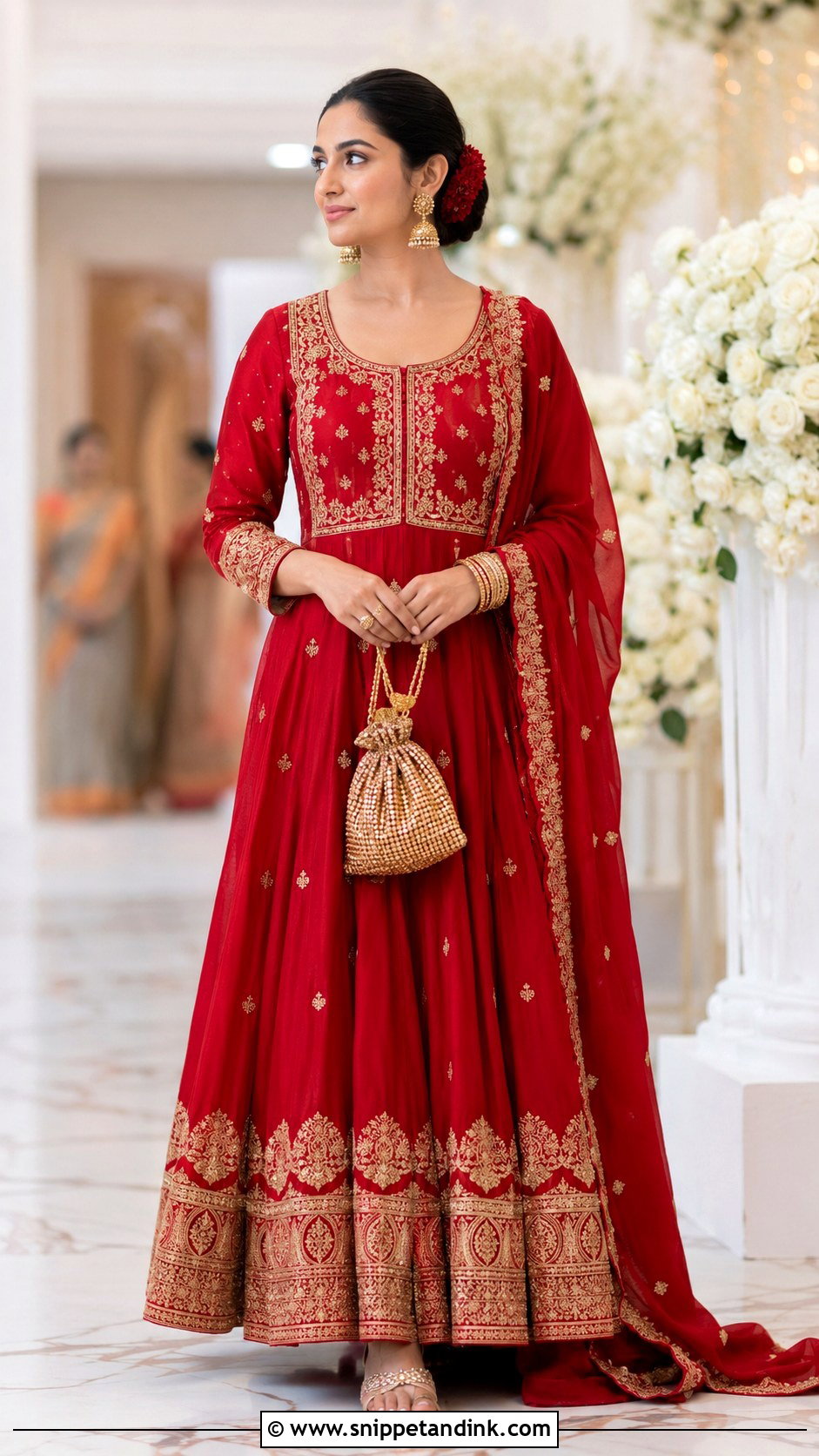 Red Anarkali Suit For Wedding - Snippet and Ink - 25 Anarkali Suits for Wedding