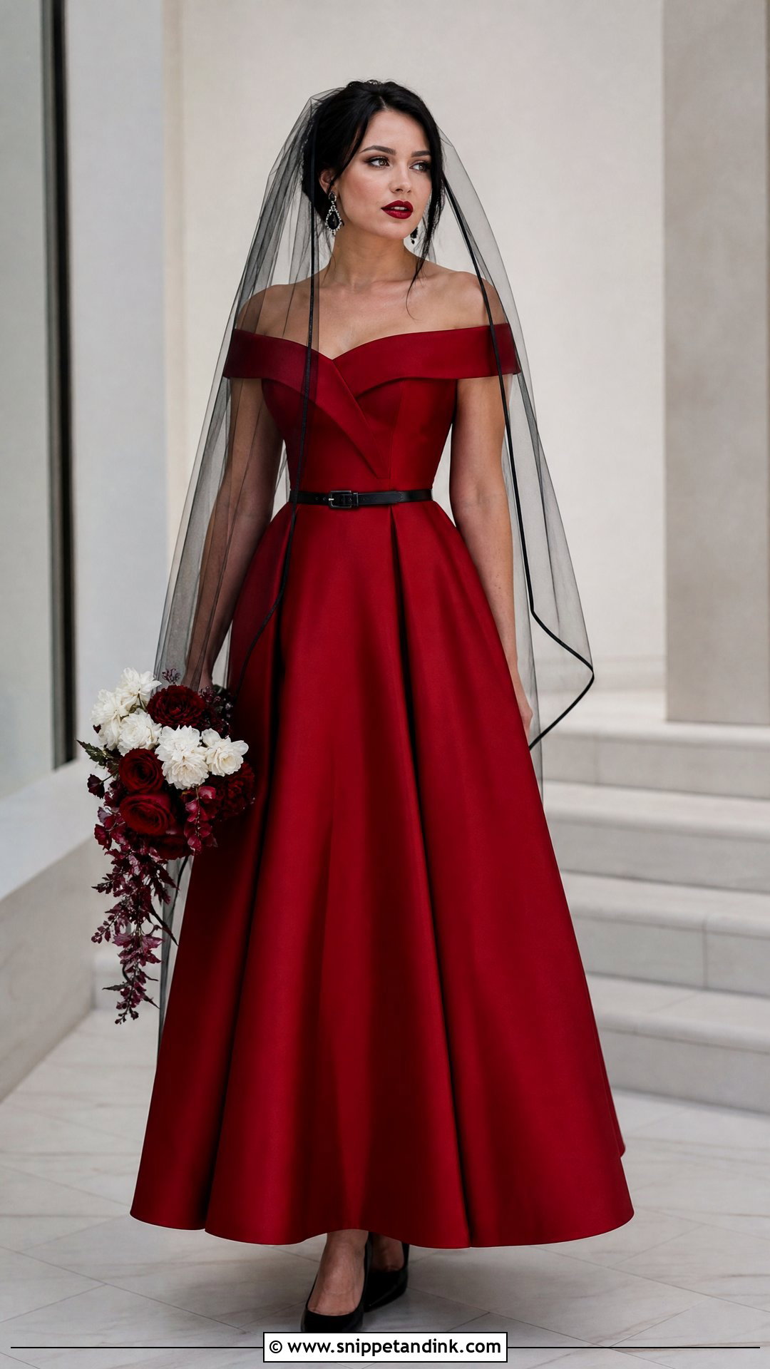 Red And Black Wedding Dress - Snippet and Ink - 20 Red Wedding Dress Outfit Ideas