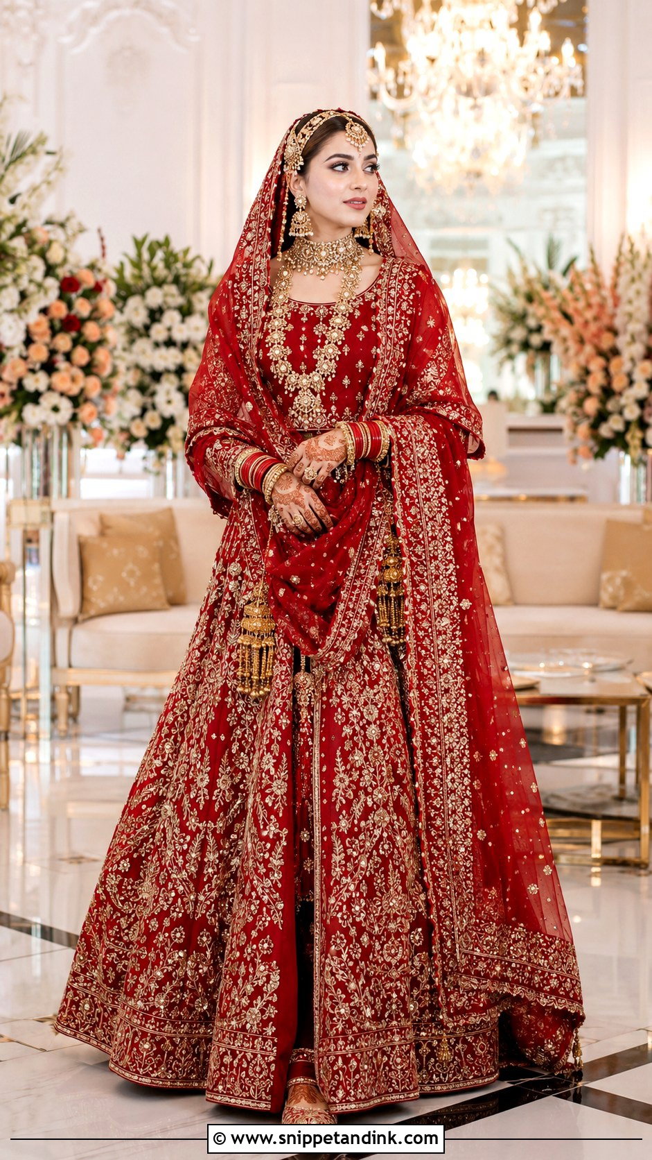 Red Barat Bridal Lehenga - Snippet and Ink - 20 Bridal Dresses for Barat