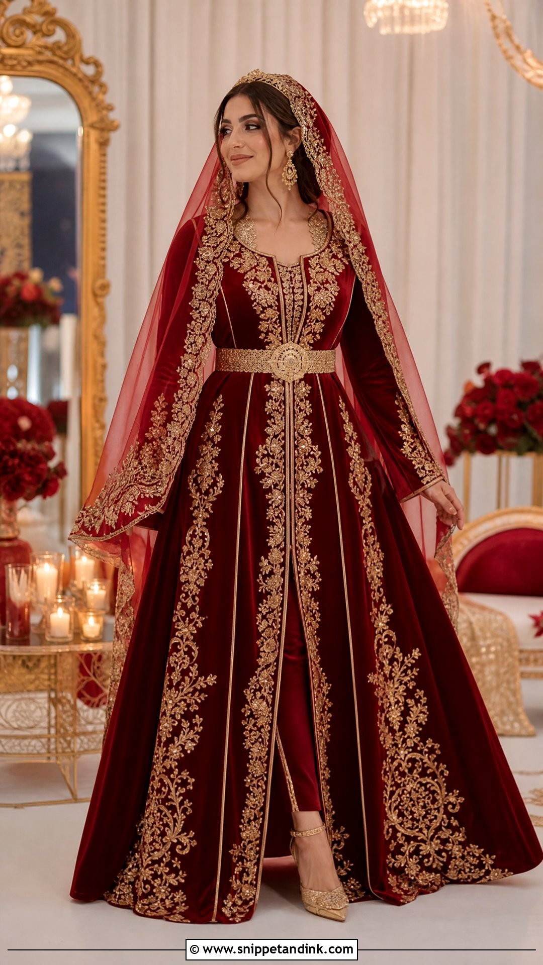 Red Bindall Turkish Bridal Dress - Snippet and Ink - 25 Turkish Bridal Dresses