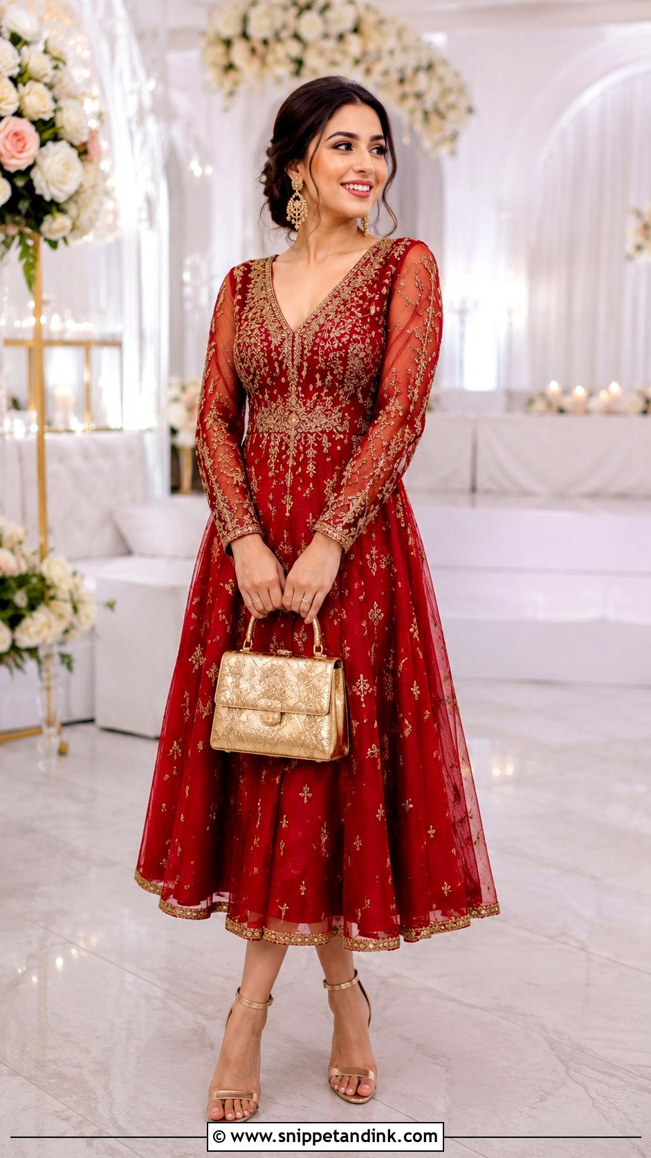 Red Bridal After Party Dress Outfit - Snippet and Ink - 20 Bridal After Party Outfit Ideas