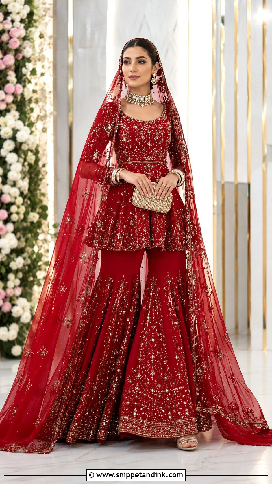 Red Bridal Cape Suit - Snippet and Ink - 20 Red Bridal Suit Ideas