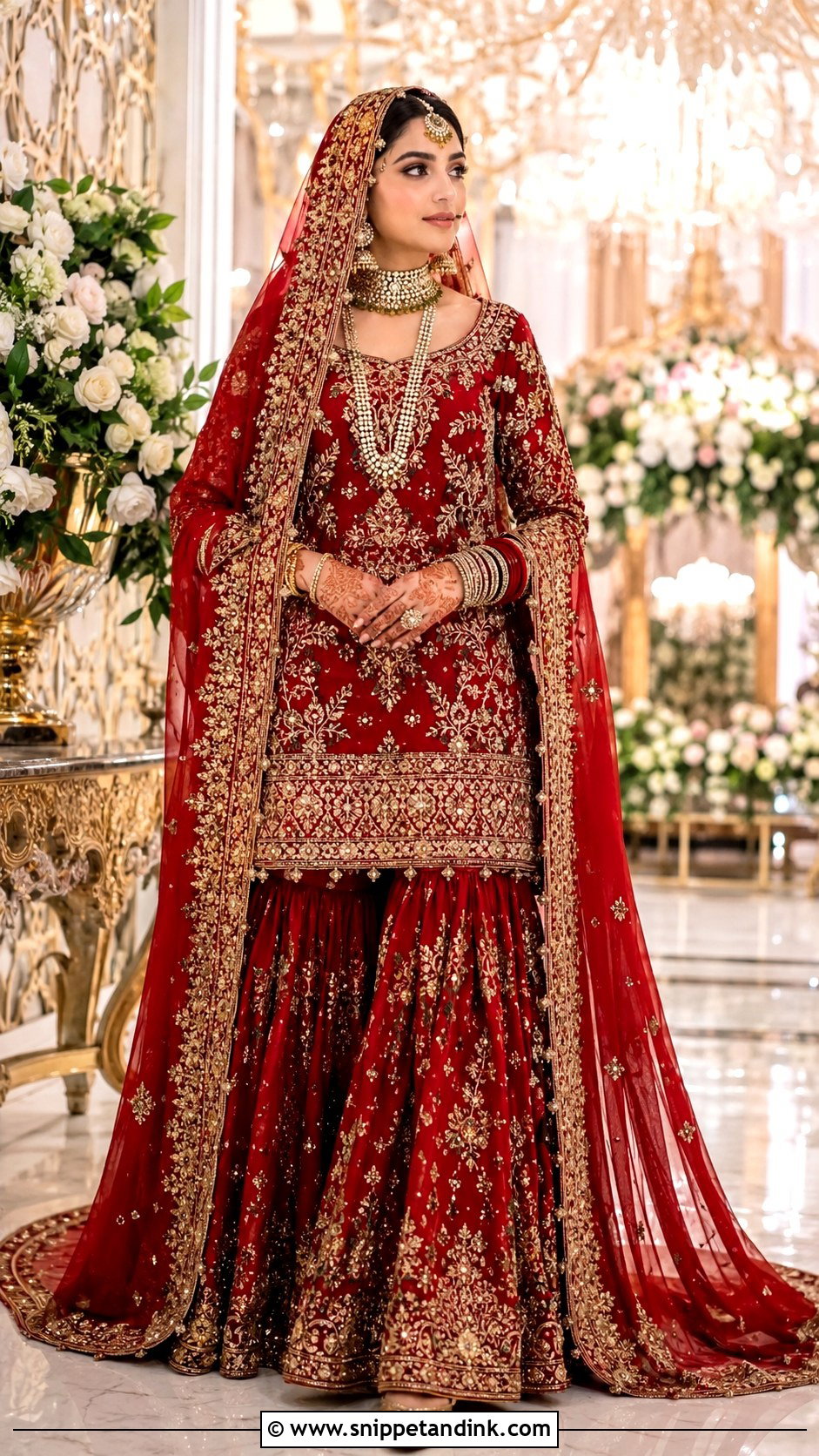 Red Bridal Garara - Snippet and Ink - 20 Garara for Wedding Ideas