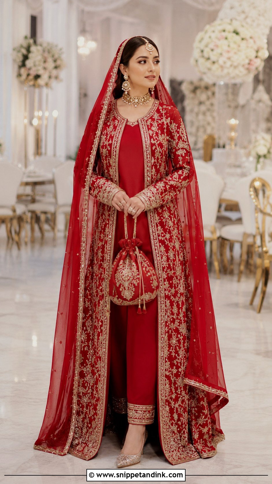 Red Bridal Jacket Suit - Snippet and Ink - 20 Red Bridal Suit Ideas