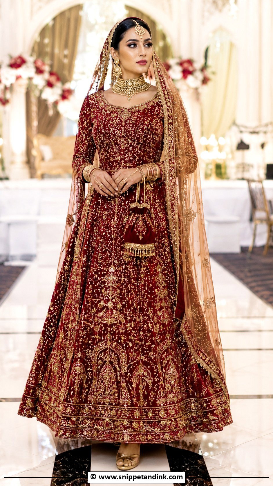Red Bridal Lehenga Barat Dress - Snippet and Ink - 30 Barat Dress Ideas
