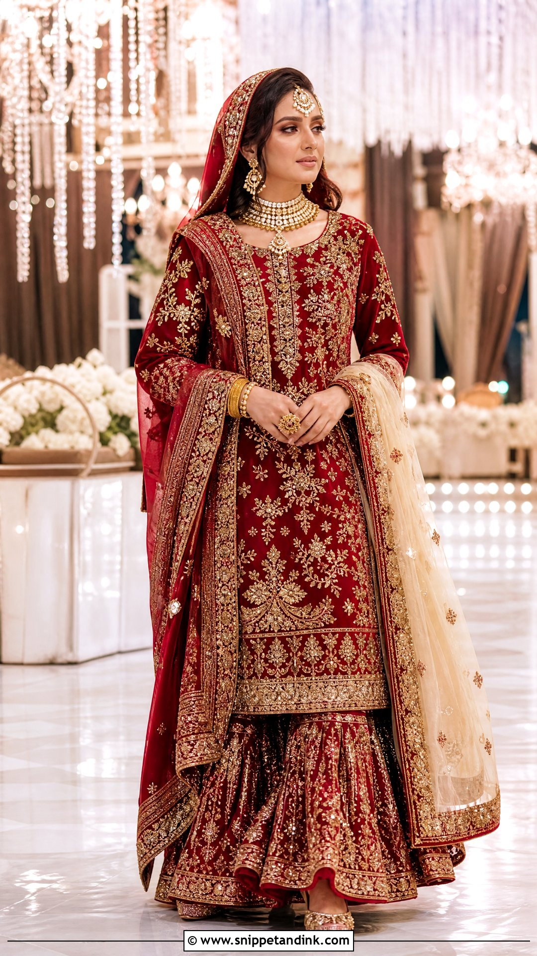 Red Bridal Pakistani Wedding Suit - Snippet and Ink - 20 Pakistani Wedding Suits