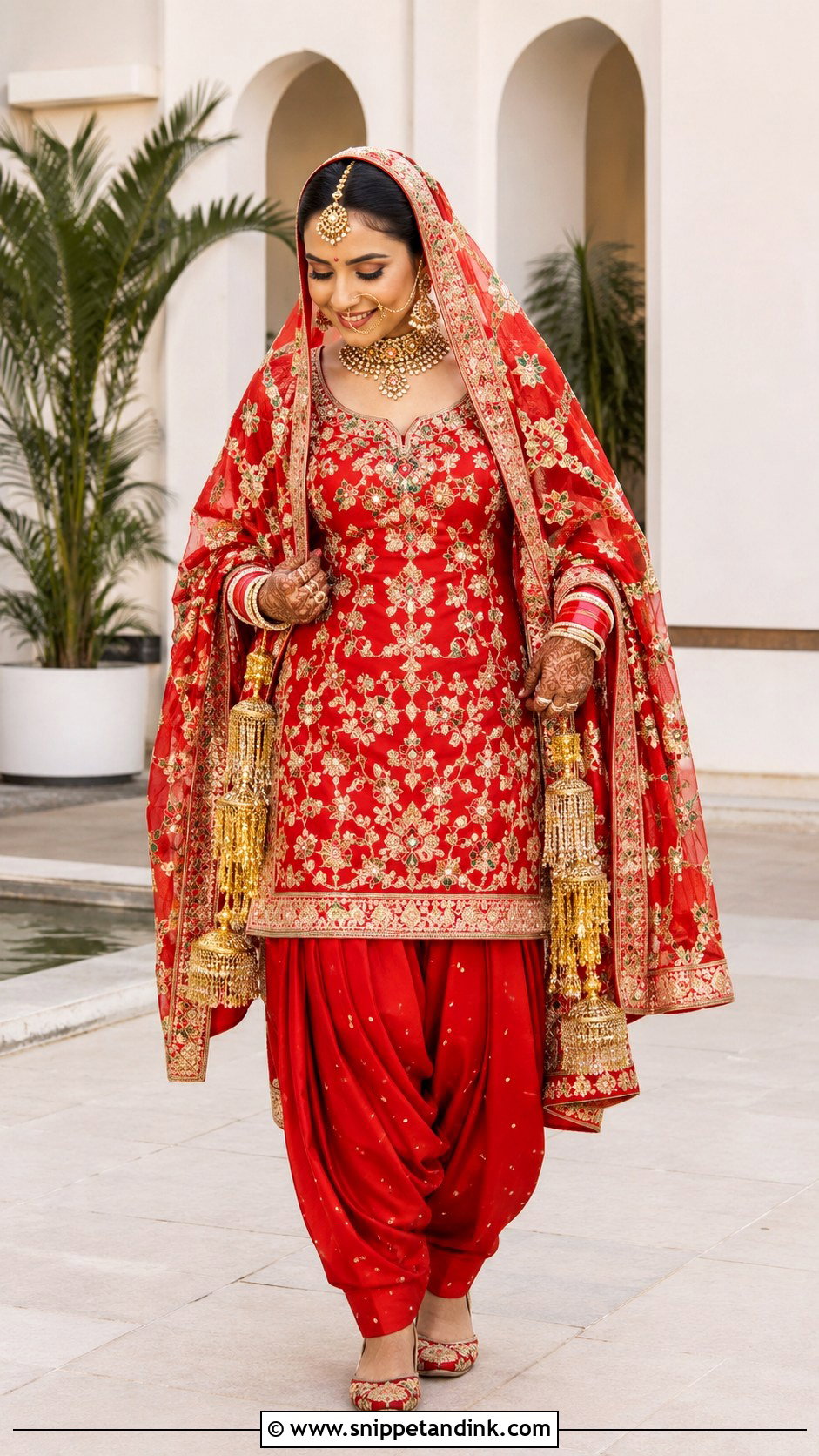 Red Bridal Patiala Suit - Snippet and Ink - 20 Red Bridal Suit Ideas
