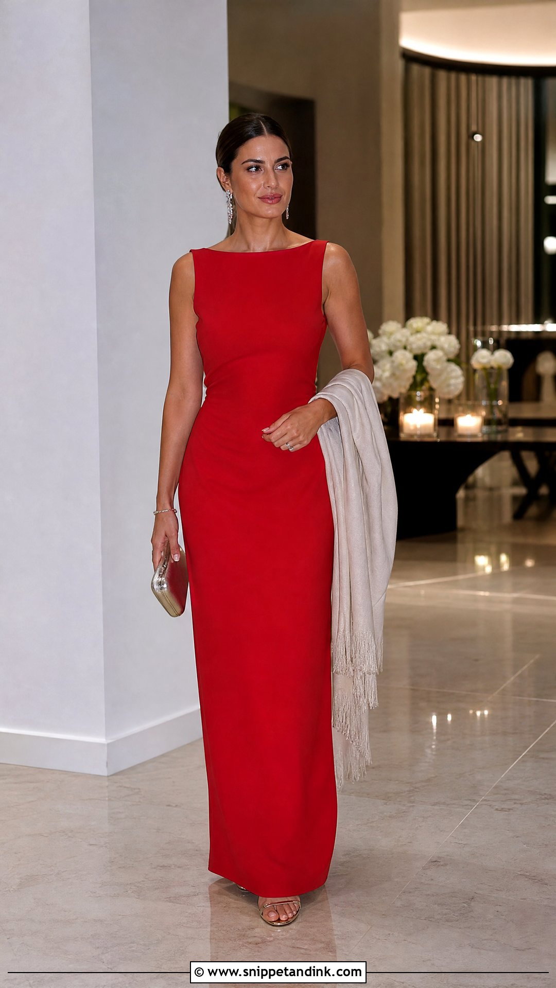 Red Column Summer Wedding Dress - Snippet and Ink - 20 Simple Summer Wedding Dress Ideas