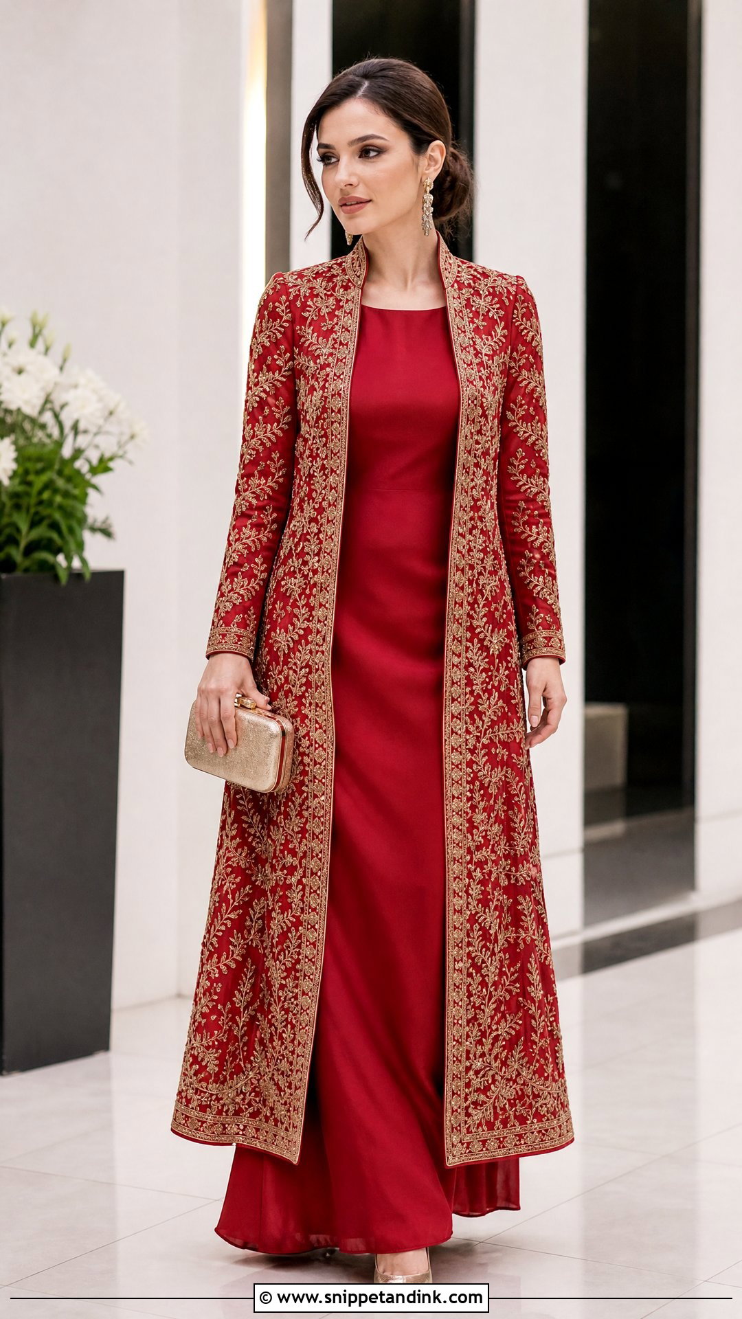 Red Jacket Dress Outfit - Snippet and Ink - 25 Red Indian Dress Outfit Ideas