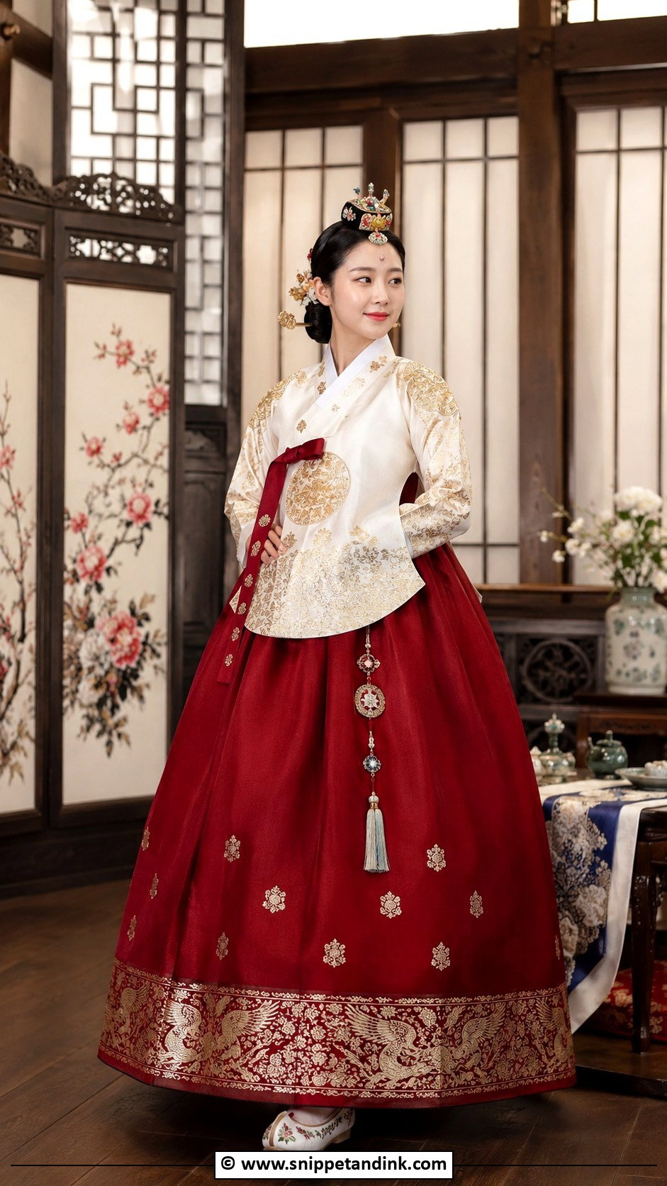 Red Korean Wedding Dress - Snippet and Ink - 25 Korean Wedding Dresses