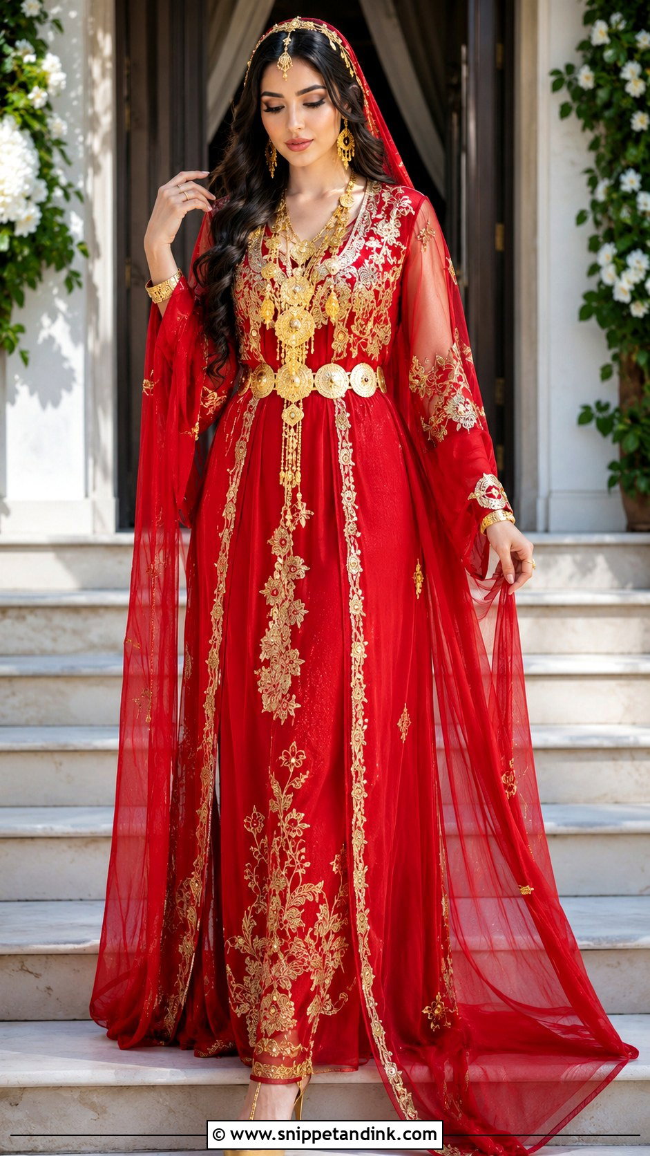 Red Kurdish Wedding Dress - Snippet and Ink - 25 Kurdish Wedding Dress Ideas