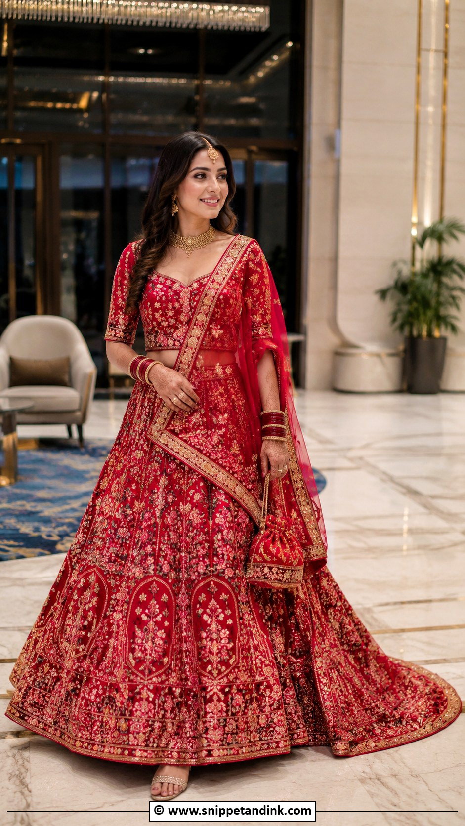 Red Lehenga Marriage Outfit - Snippet and Ink - 30 Marriage Outfits for Women