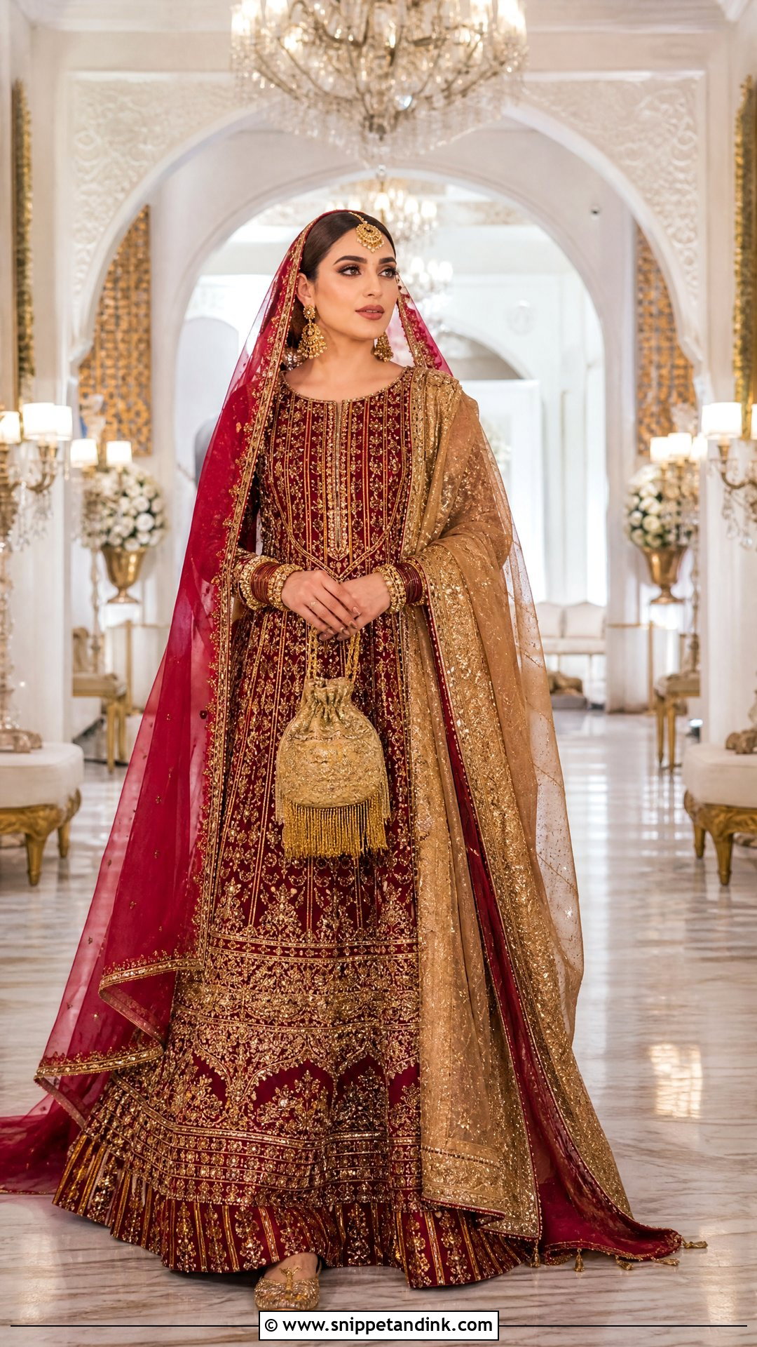 Red Nikah Bridal Lehenga - Snippet and Ink - 20 Nikah Bridal Dress Ideas