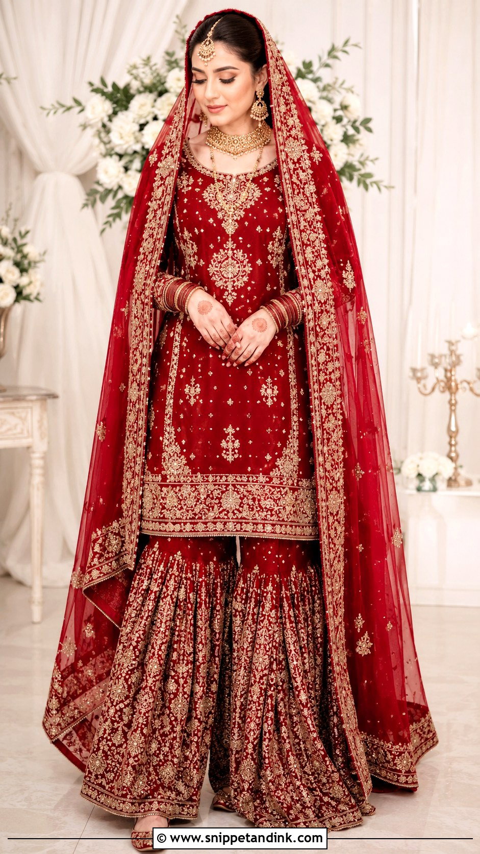 Red Nikkah Dress - Snippet and Ink - 30 Nikkah Dress for Bride Ideas