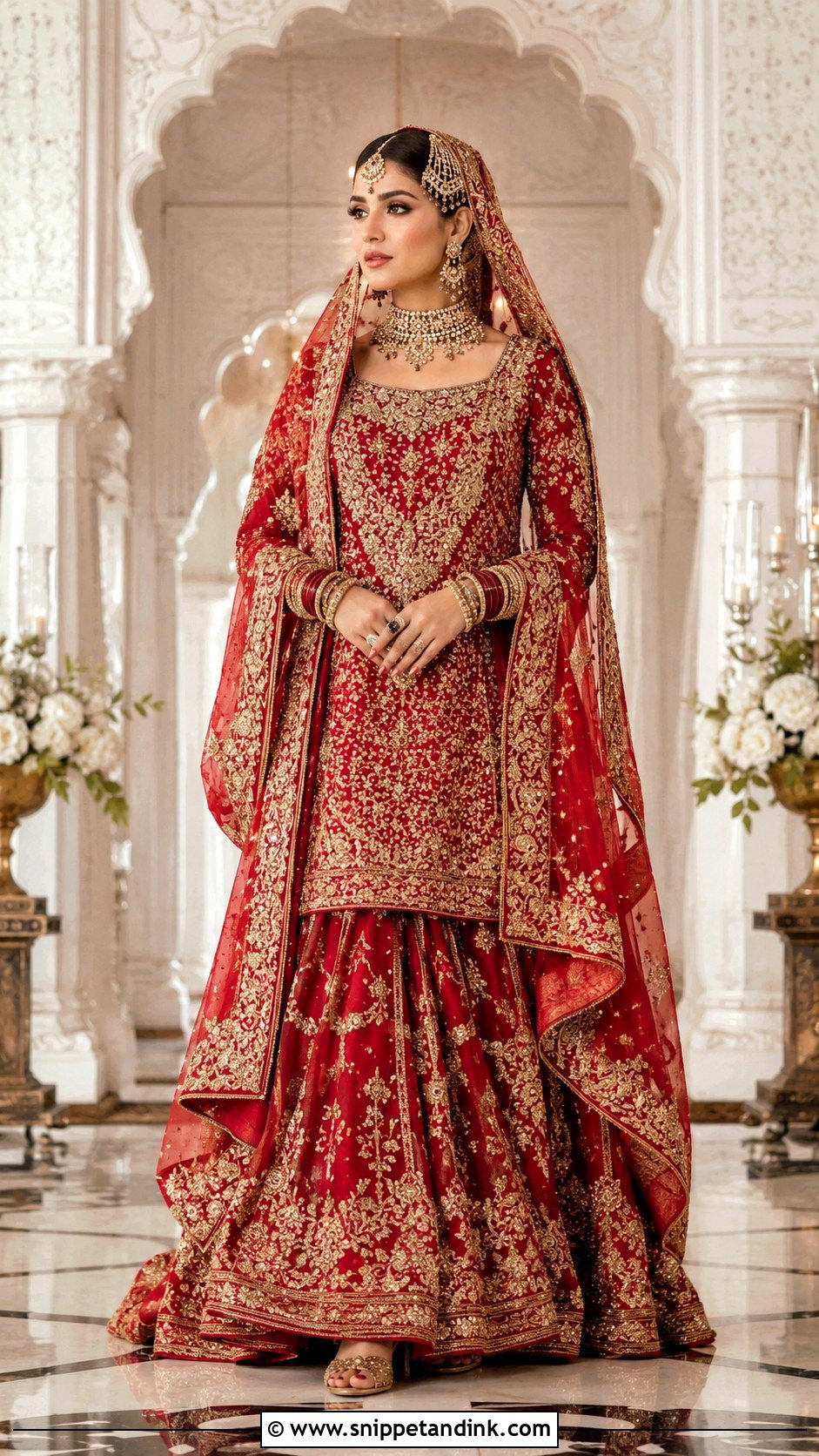 Red Pakistani Bridal Dress - Snippet and Ink - 25 Red Indian Wedding Dress Ideas