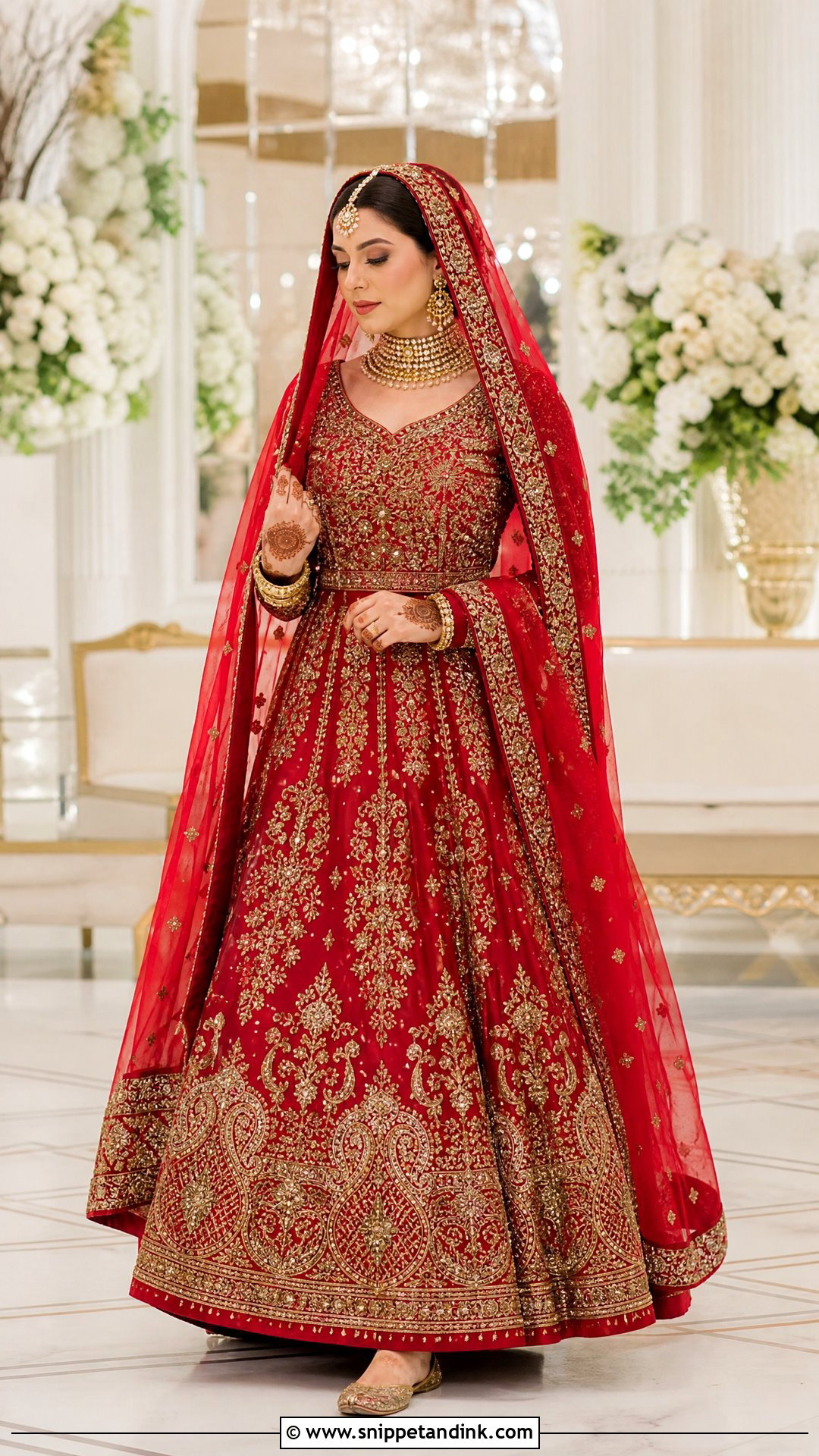 Red Pakistani Bridal Lehenga Dress - Snippet and Ink - 25 Pakistani Fancy Dresses for Wedding