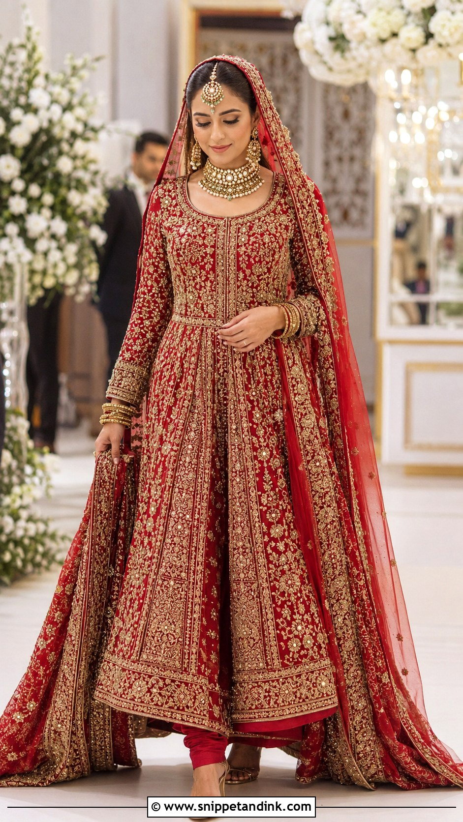 Red Pakistani Bridal Pishwas - Snippet and Ink - 20 Desi Wedding Dresses Pakistani Bridal