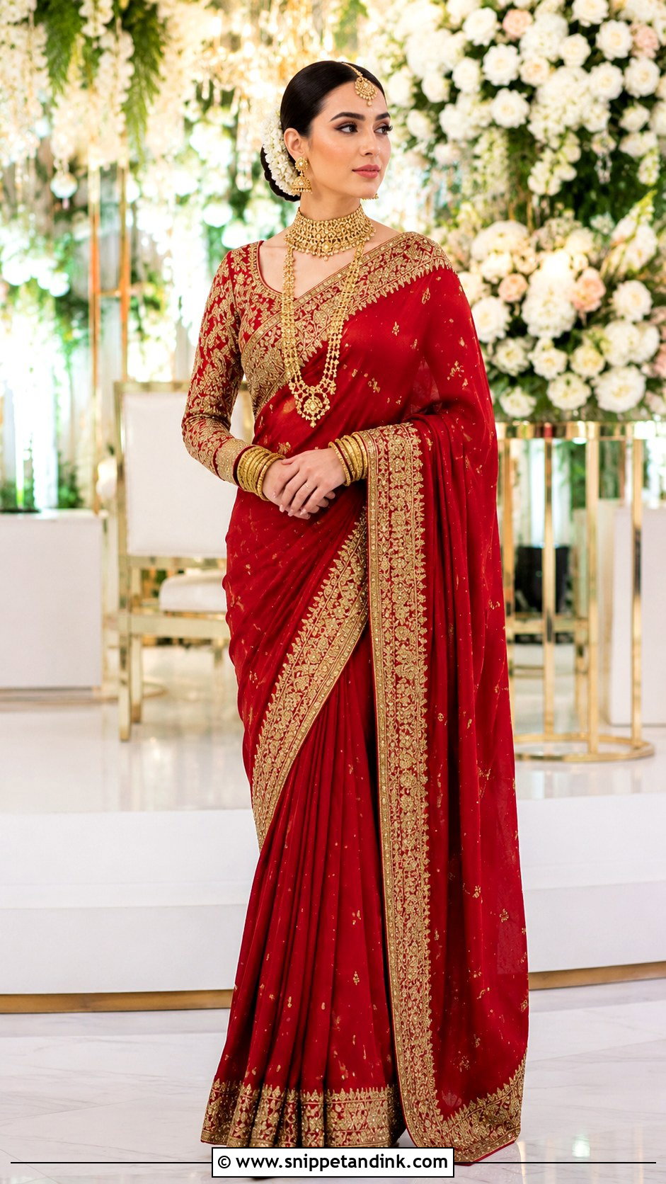 Red Pakistani Bridal Saree - Snippet and Ink - 20 Desi Wedding Dresses Pakistani Bridal