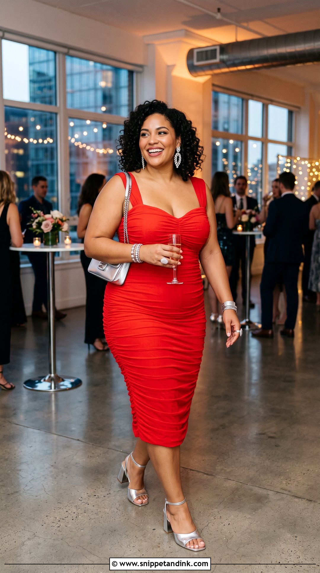 Red Plus Size Bachelorette Outfit - Snippet and Ink - 20 Red Bachelorette Ideas