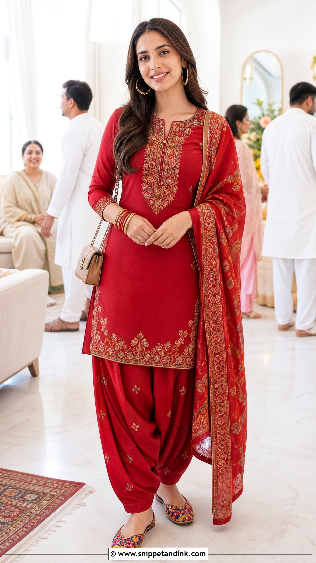 Red Salwar Kameez Outfit - Snippet and Ink - 25 Red Indian Dress Outfit Ideas