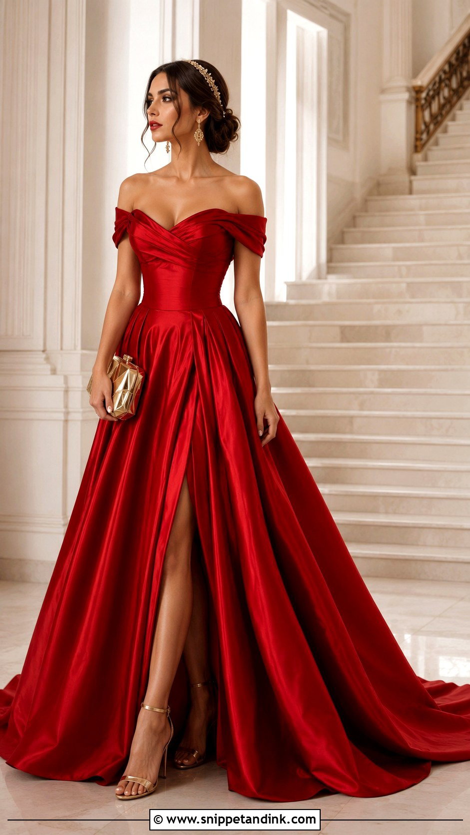 Red Storybook Princess Gown - Snippet and Ink - 20 Fairy Tail Gown Ideas