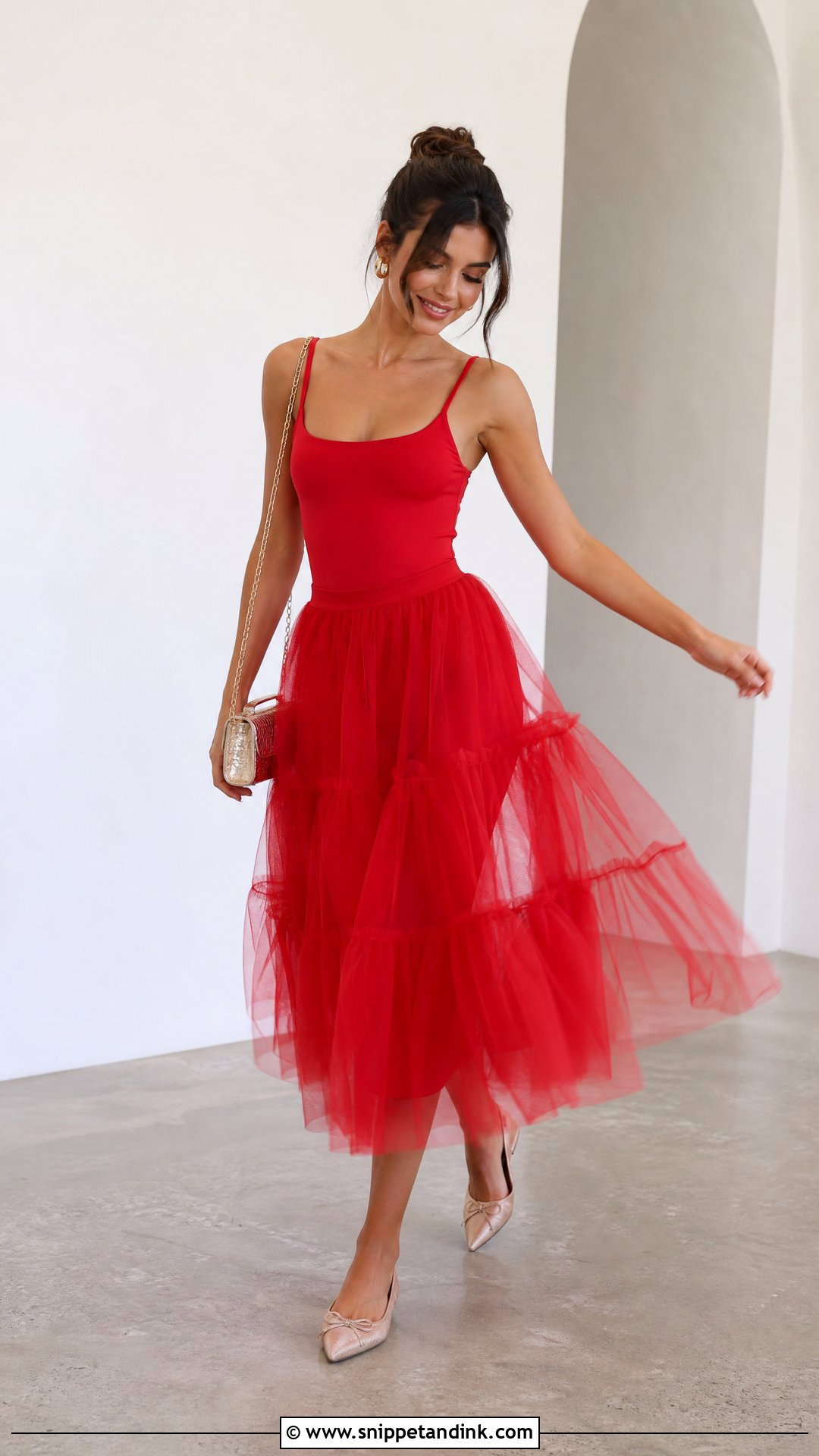Red Tulle Skirt Bachelorette Outfit - Snippet and Ink - 20 Red Bachelorette Ideas