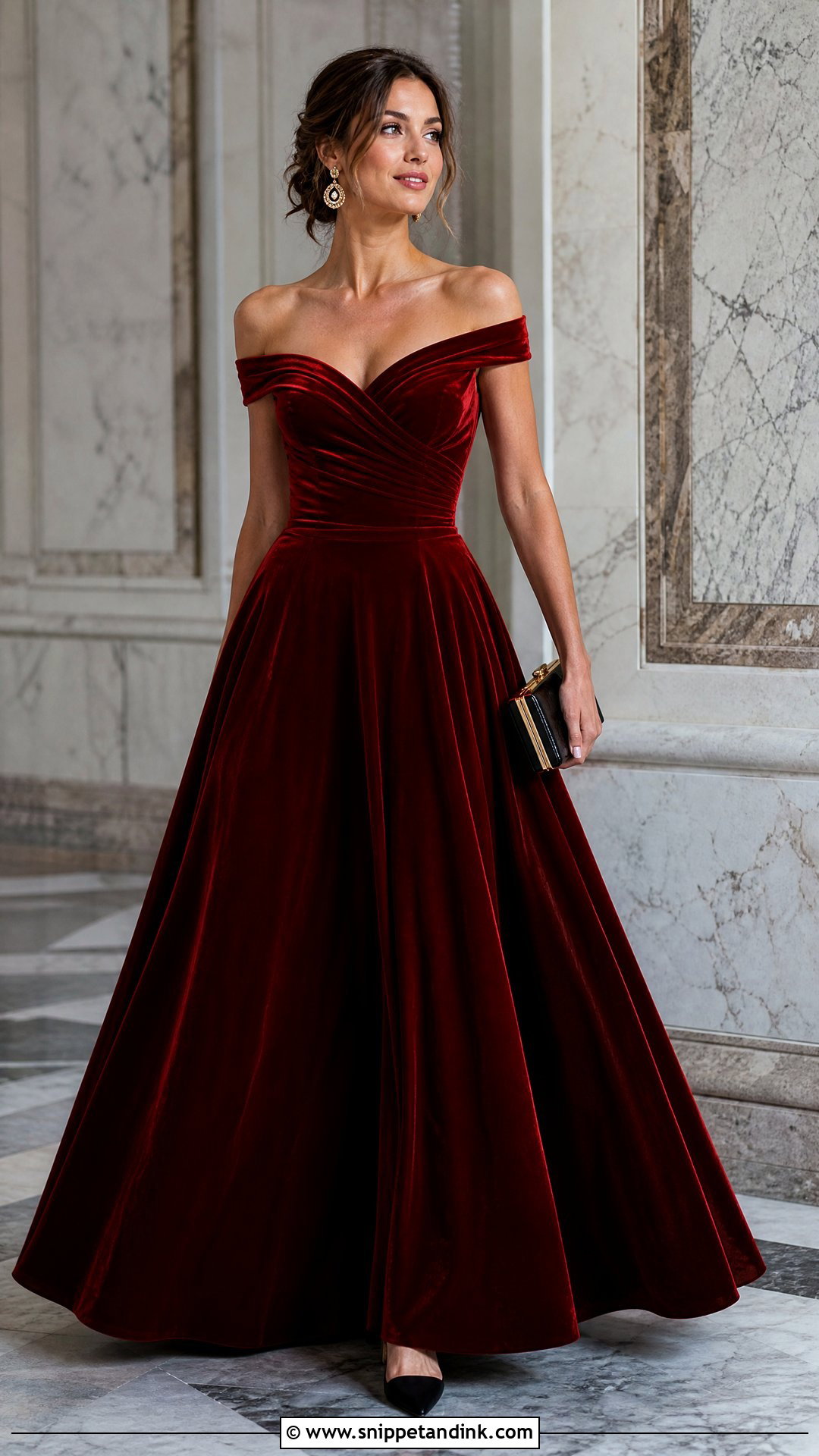 Red Velvet Princess Gown - Snippet and Ink - 20 Gowns Princess