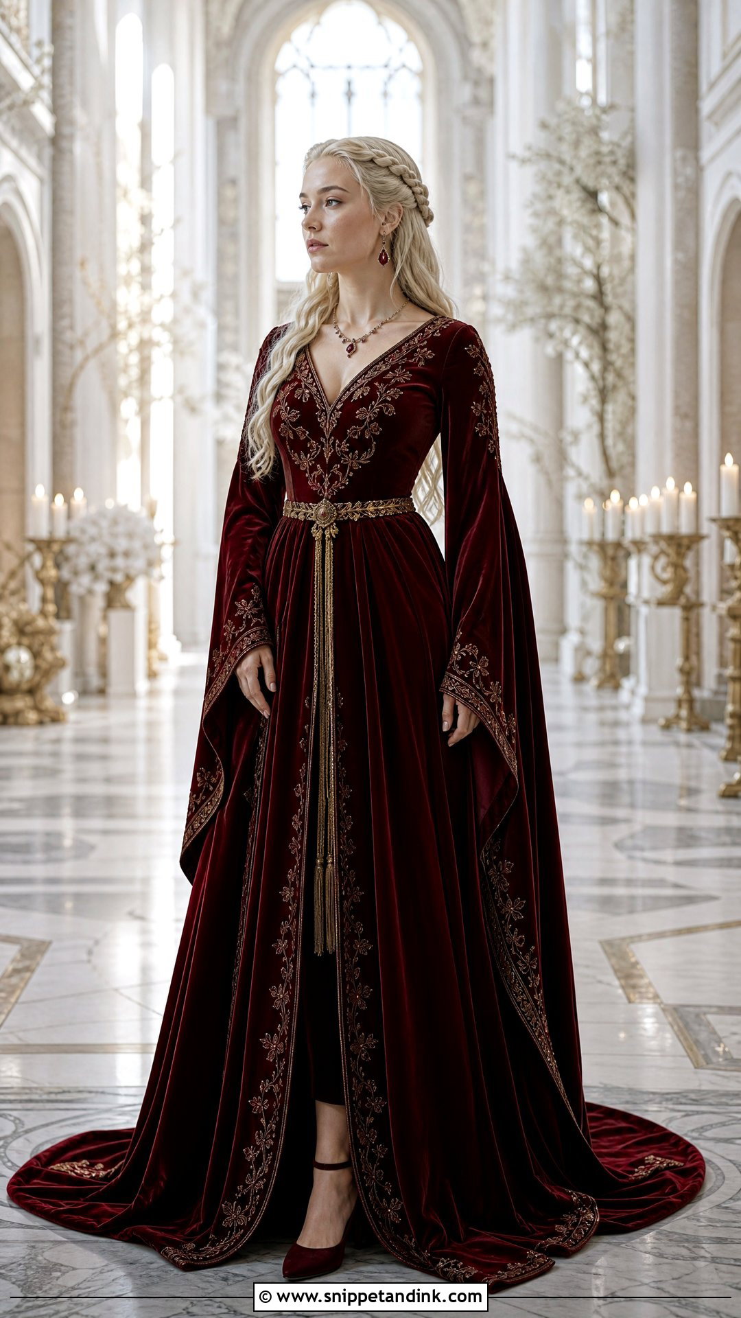 Red Velvet Rhaenyra Wedding Dress - Snippet and Ink - 20 Rhaenyra Wedding Dress Ideas